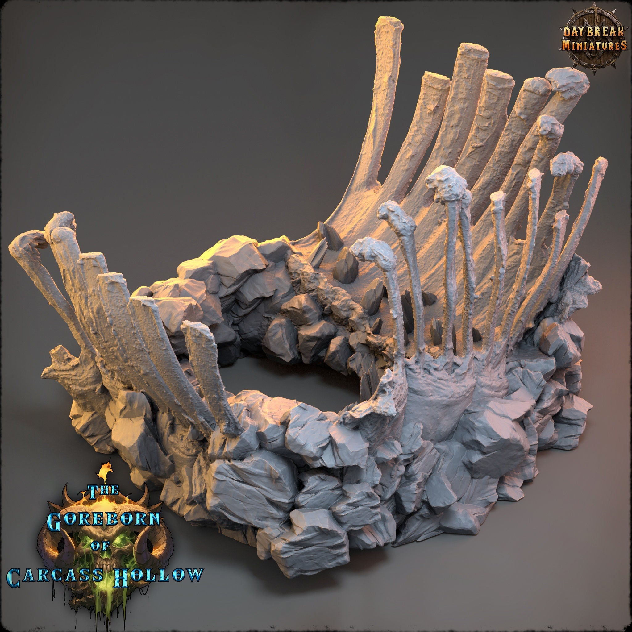 The Goreborn of Carcass Hollow - Marrow Mouth, quest for glory, DayBreak Miniatures, for Wargames, Dungeons & Dragons TTRPG