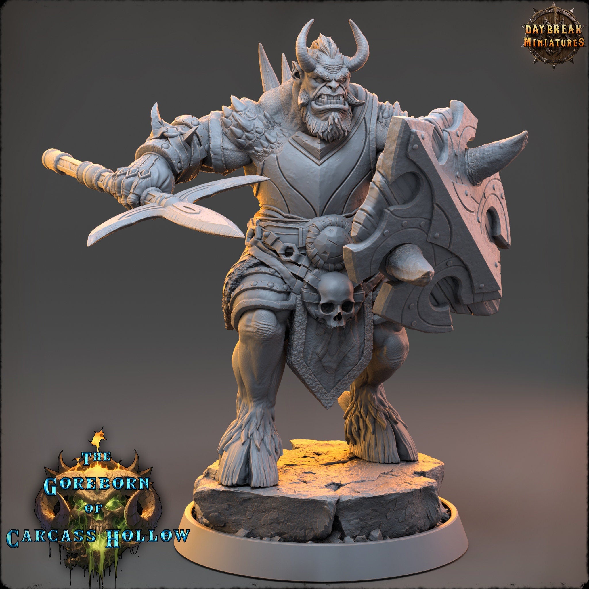 The Goreborn of Carcass Hollow - Torgash Nihil, quest for glory, DayBreak Miniatures, for Wargames, Dungeons & Dragons TTRPG