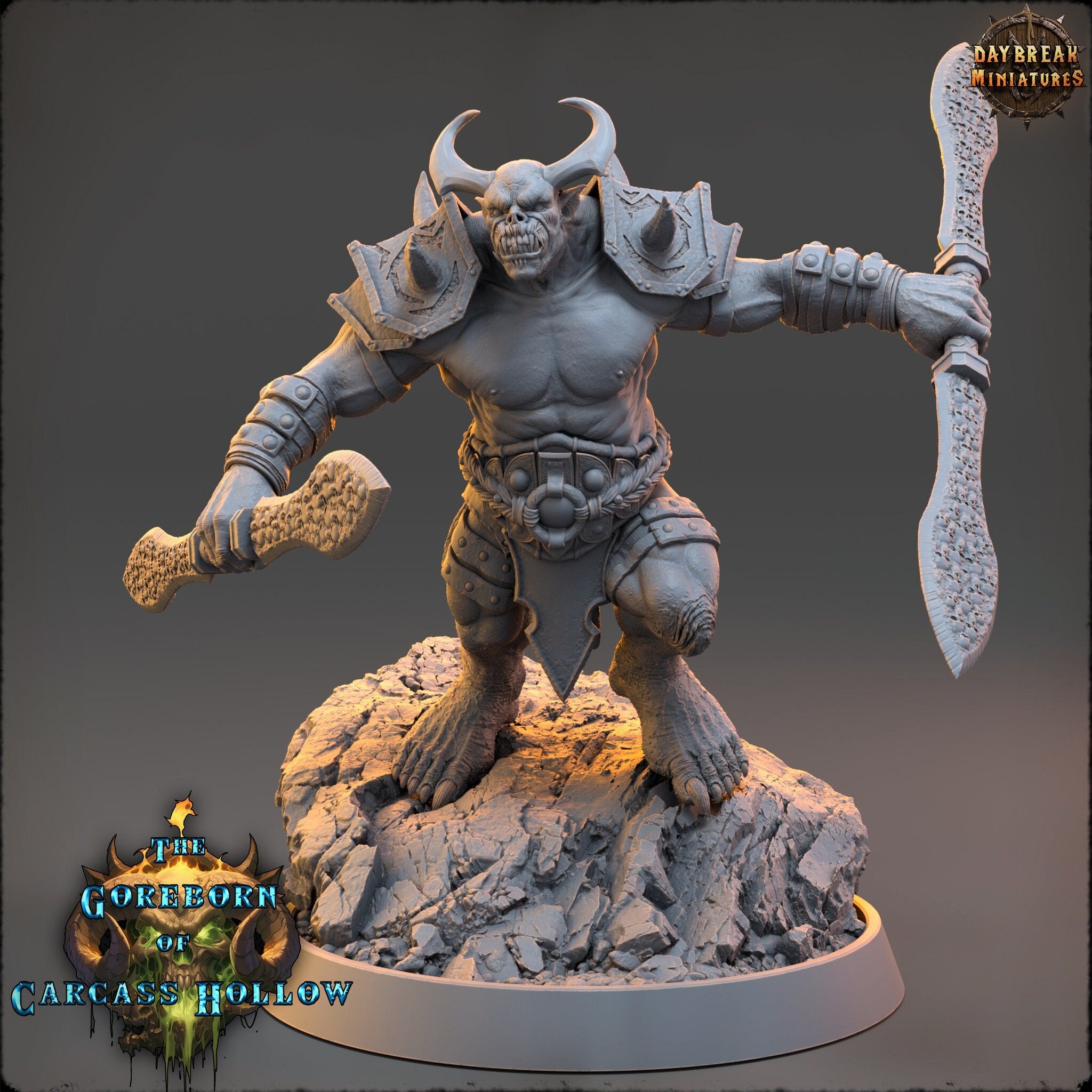 The Goreborn of Carcass Hollow - Syathar Nolko, quest for glory, DayBreak Miniatures, for Wargames, Dungeons & Dragons TTRPG