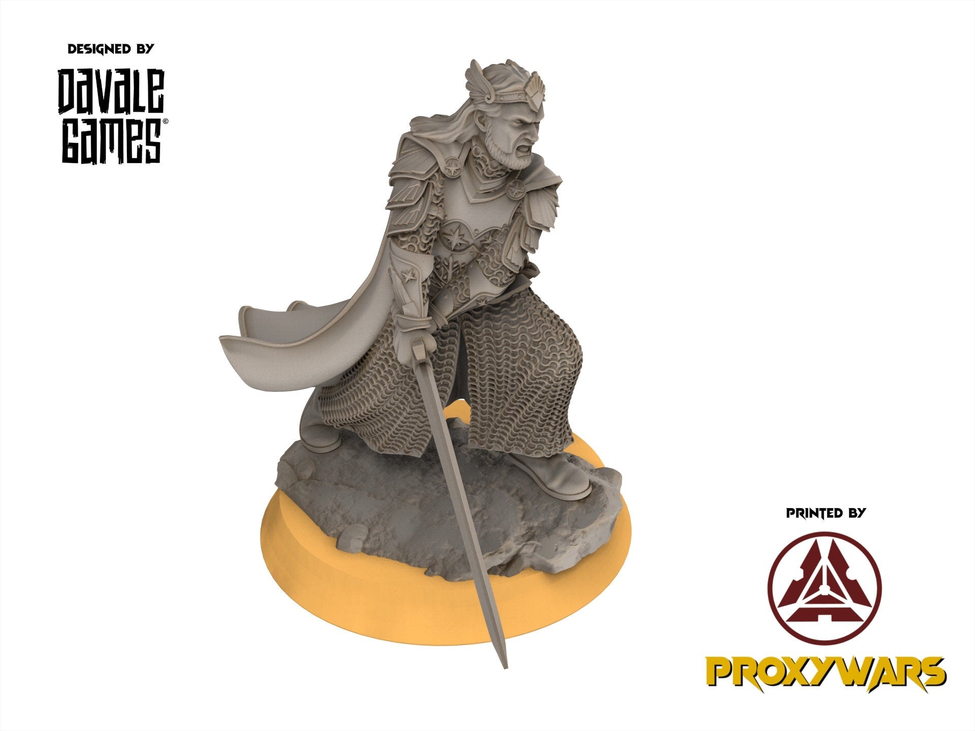 Gandor - High King of Grey Castle, Protectors of the Shire, Dune Din, Merbury, Bowmen, Scouts miniatures for wargame D&D, Lotr...