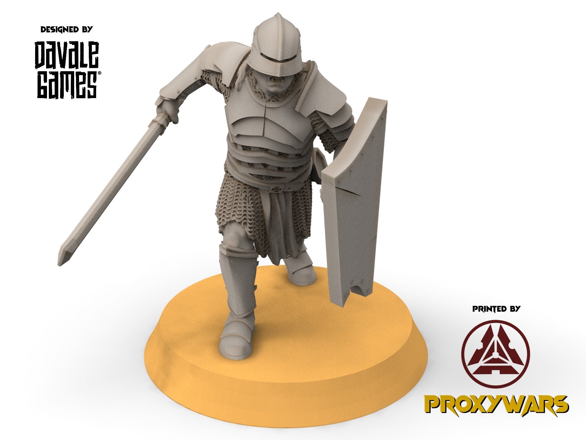 Orc horde - x10 Blood Handed Orc On Foot With Shield and Sword, Orc warriors warband, Davale, Middle rings miniatures pour wargame D&D, SDA.