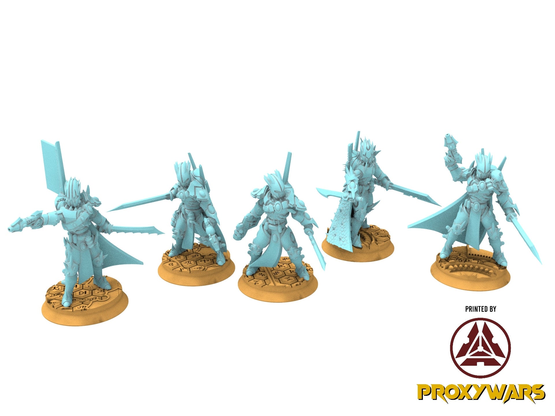 Space Elves - x1 Pirate Leader V1 With wings - Tech Elves Edge Miniatures, The Cursed Dimension