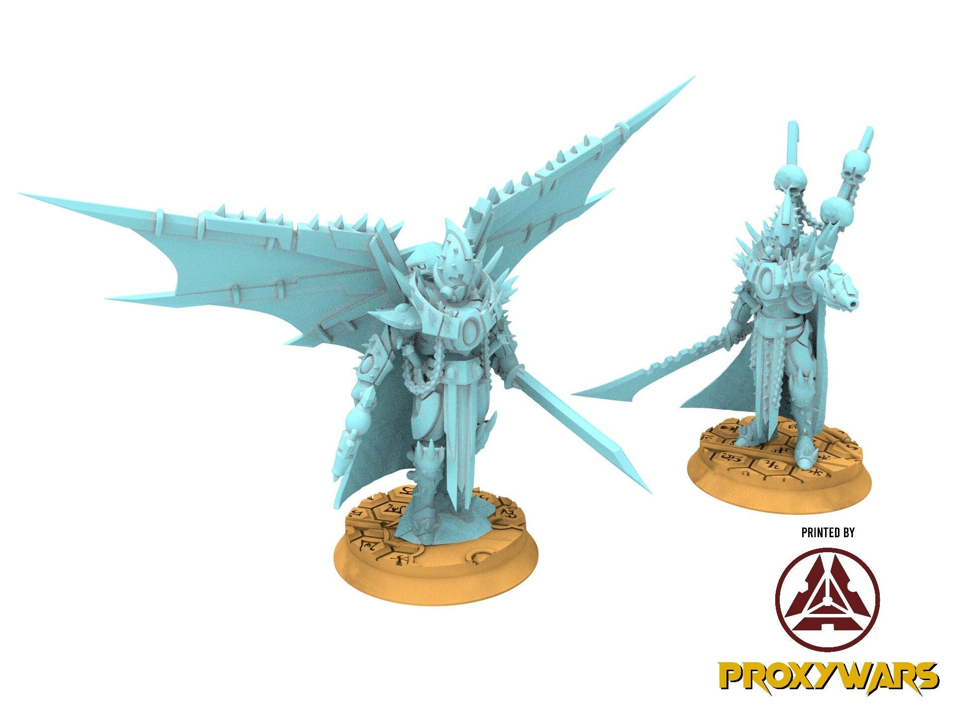 Space Elves - x1 Pirate Leader V1 With wings - Tech Elves Edge Miniatures, The Cursed Dimension