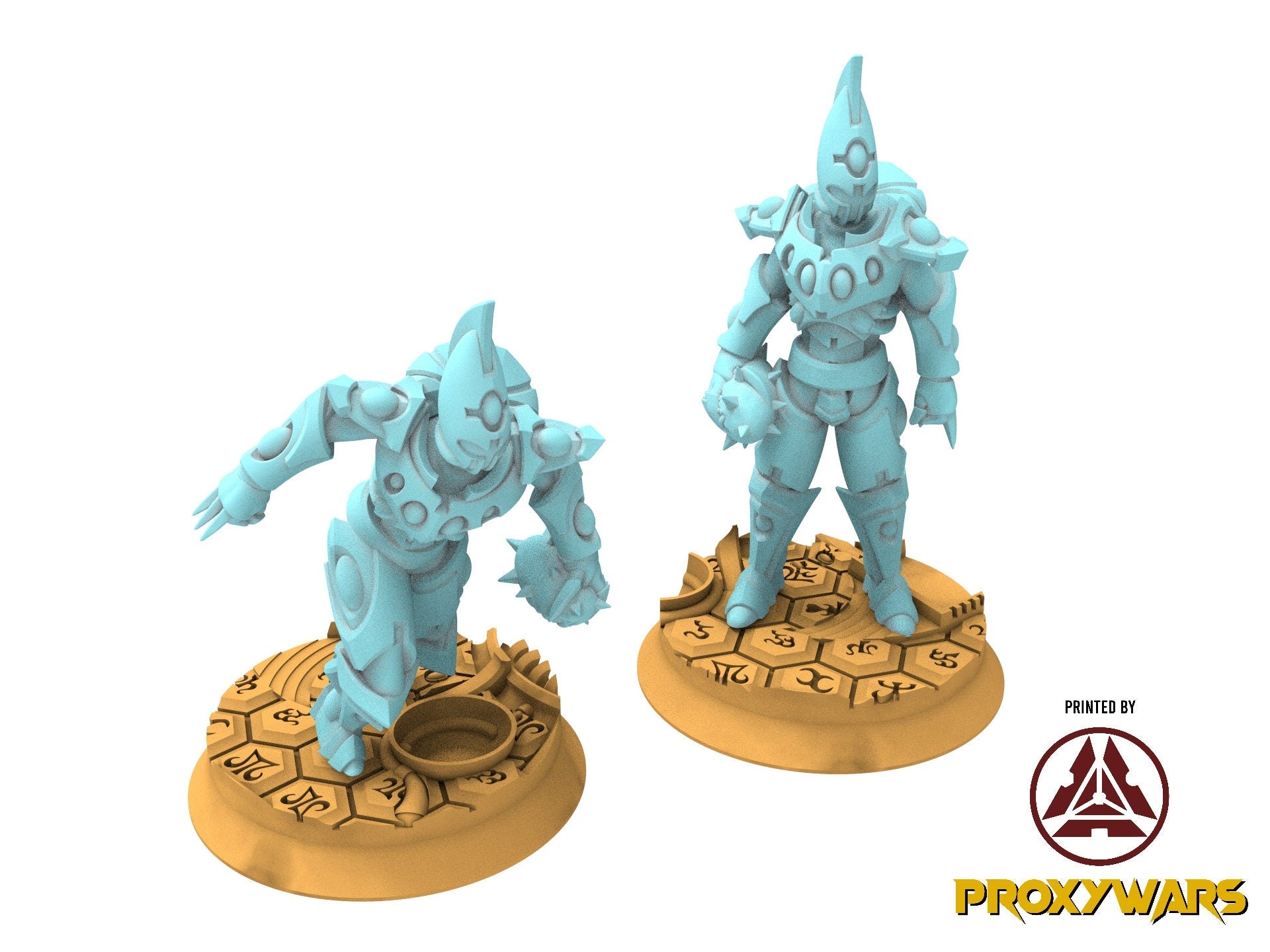 Space Elves - x2 SpikeBall Scorpid Warrior - Tech Elves Edge Miniatures, The Cursed Dimension