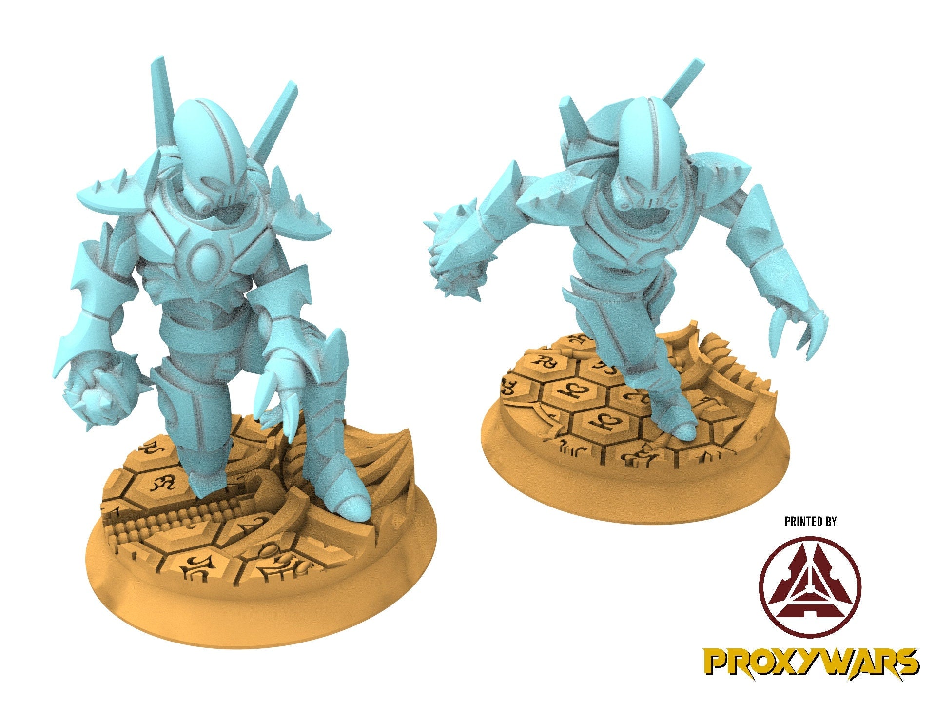 Space Elves - x2 SpikeBall Shrieking Specter - Tech Elves Edge Miniatures, The Cursed Dimension