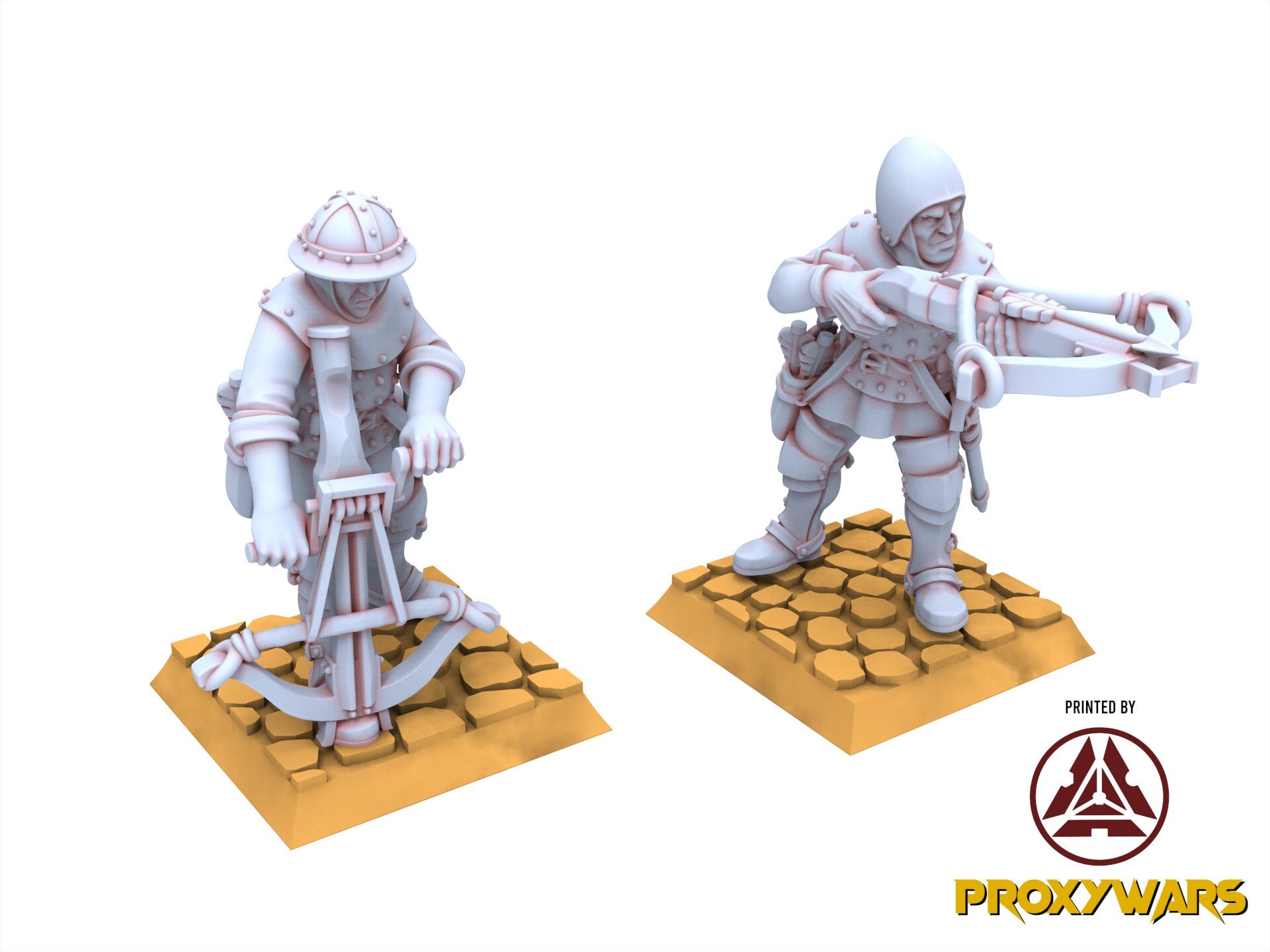 Arthurian Knights - x10 Gallia Shooters Crossbowmen, for Oldhammer, king of wars, 9th age, Highlands Miniatures