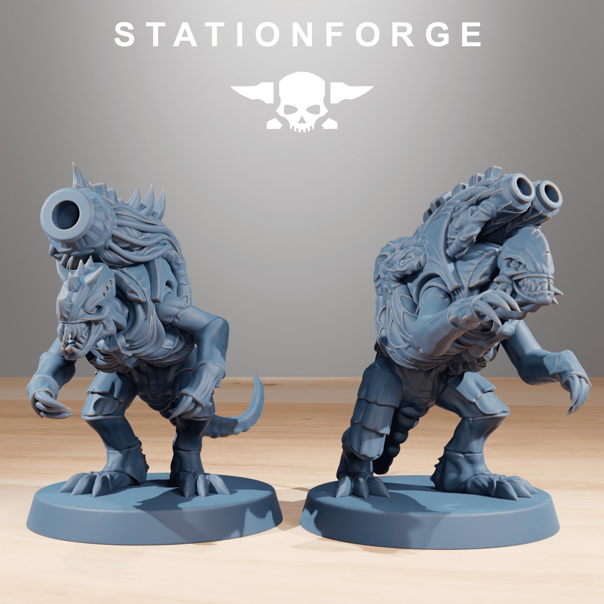 Fukai -Xenarid Mortars, mechanized infantry, post apocalyptic empire, usable for tabletop wargame.