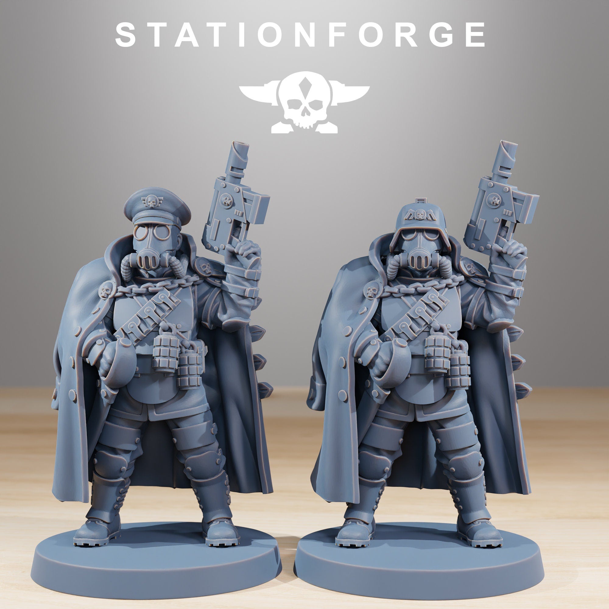 Grimguard - Snipers, mechanized infantry, post apocalyptic empire, usable for tabletop wargame.