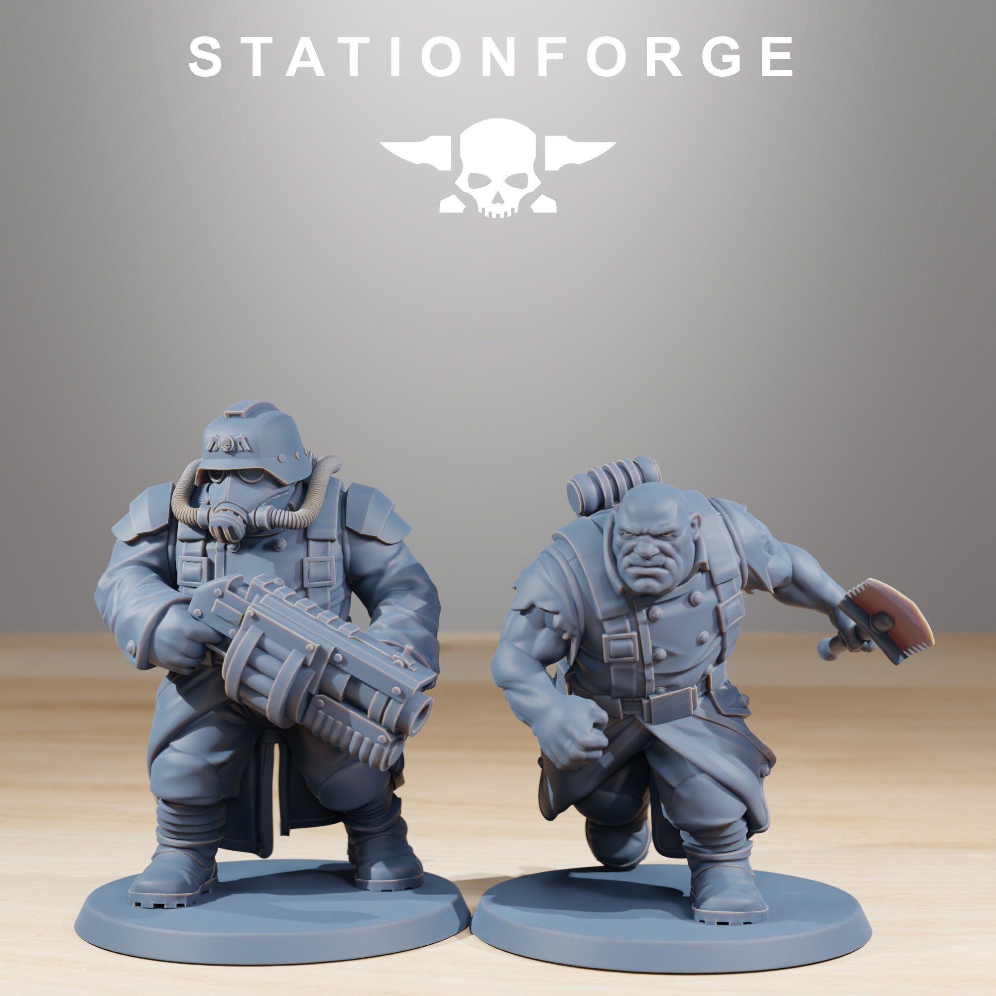 Grimguard - Snipers, mechanized infantry, post apocalyptic empire, usable for tabletop wargame.