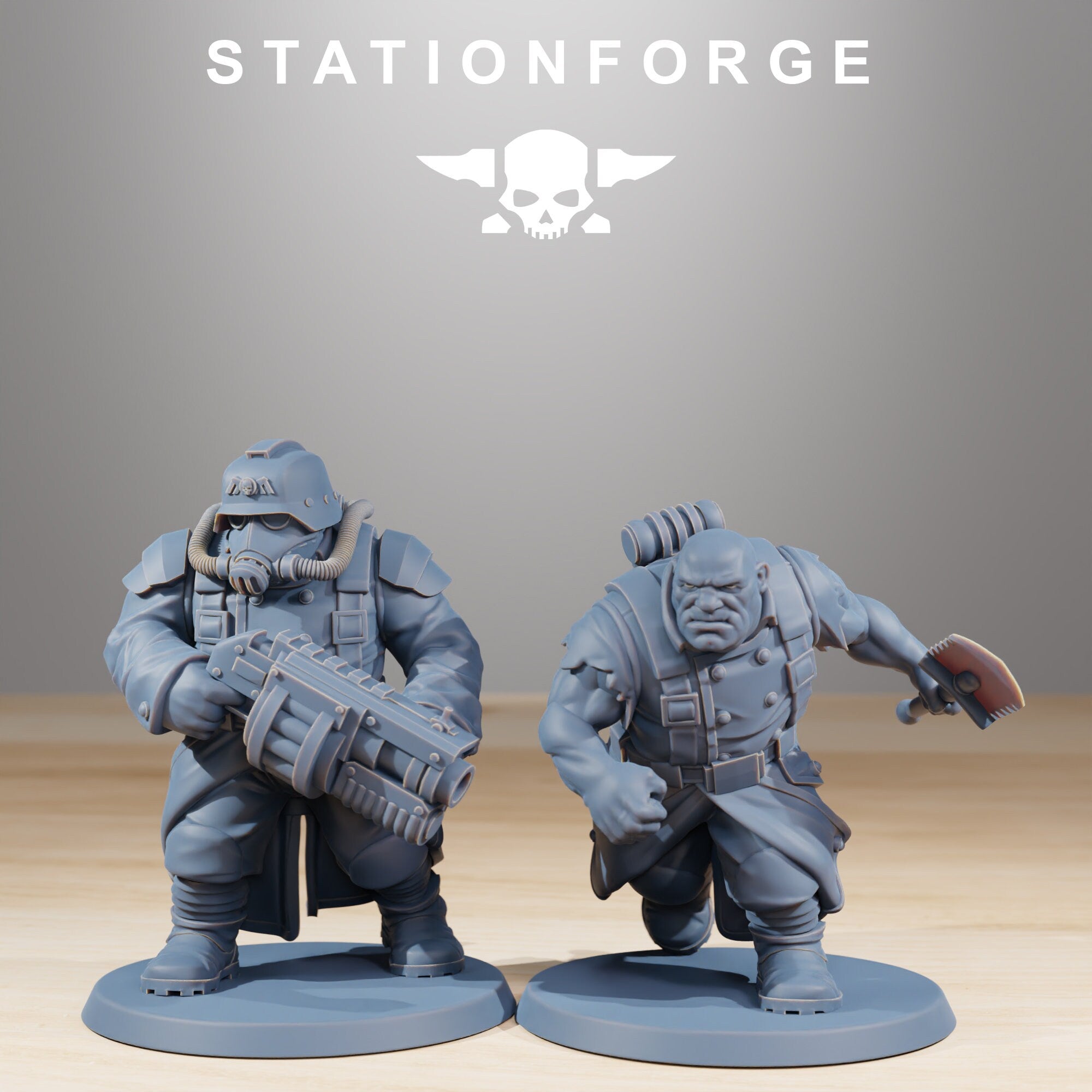 Grimguard - Snipers, mechanized infantry, post apocalyptic empire, usable for tabletop wargame.