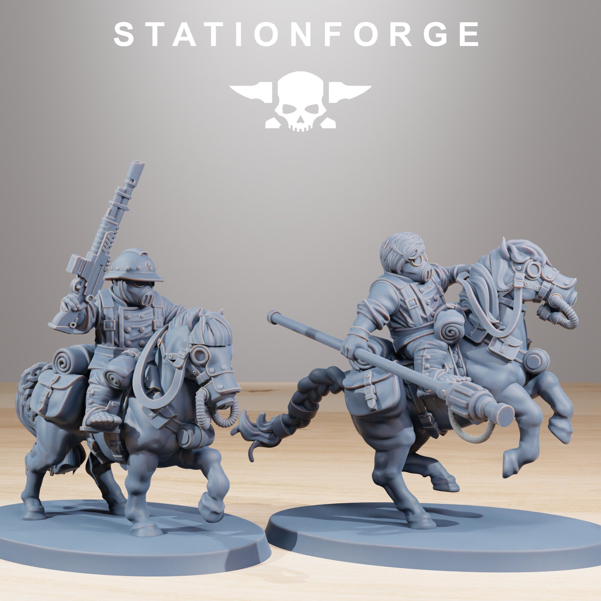 Grimguard - Snipers, mechanized infantry, post apocalyptic empire, usable for tabletop wargame.