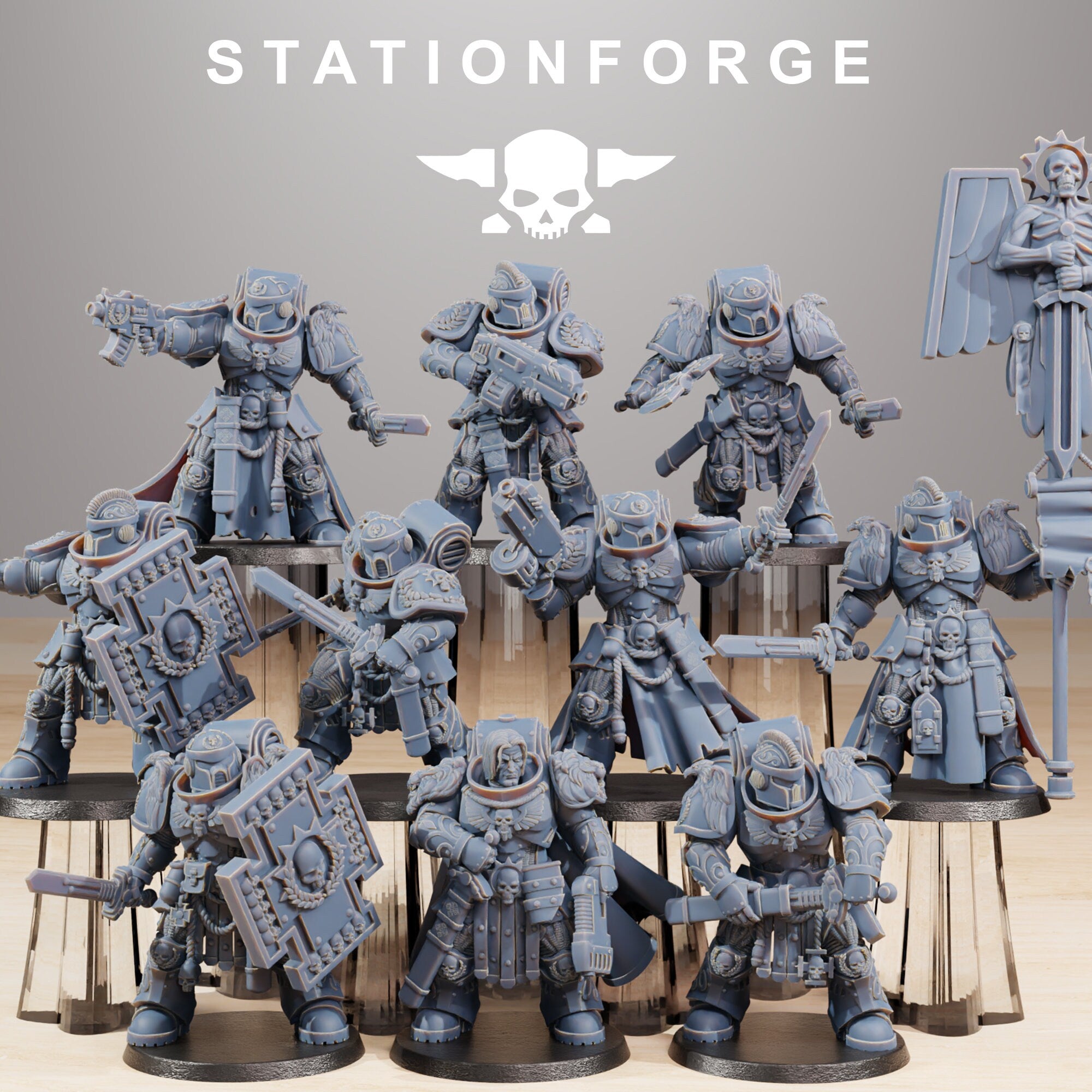 Socratis - Guardmen, mechanized infantry, post apocalyptic empire, usable for tabletop wargame.