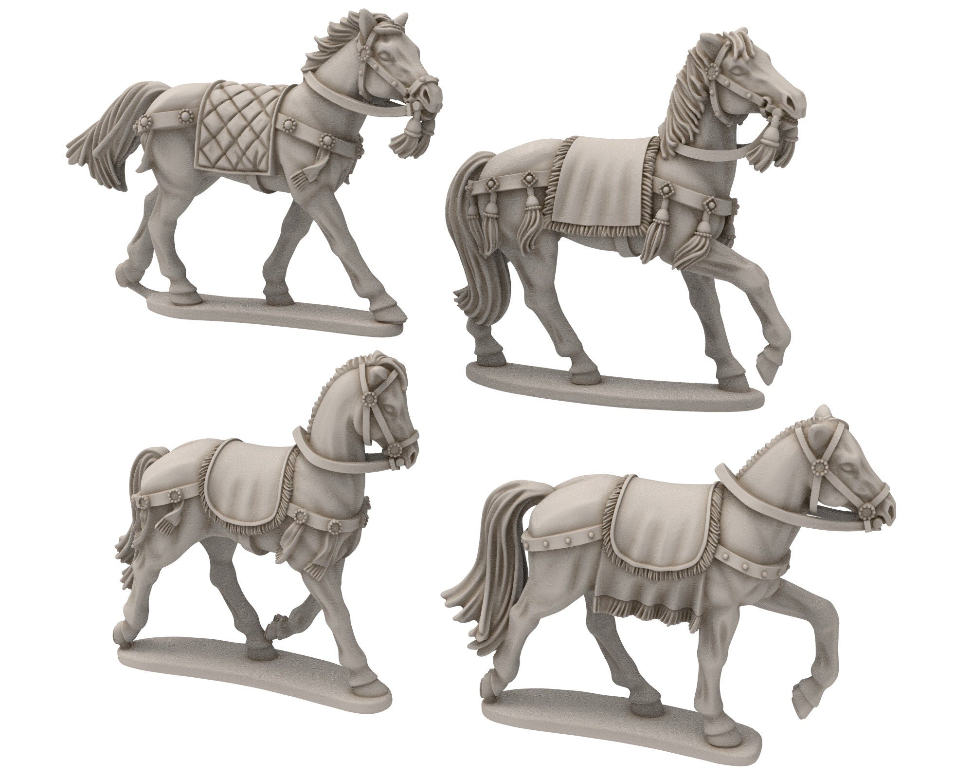 Harad - Southron Horses, Berber nomads, Harad Bedouin Arabs Sarazins Medbury miniatures for wargame D&D, Lotr...