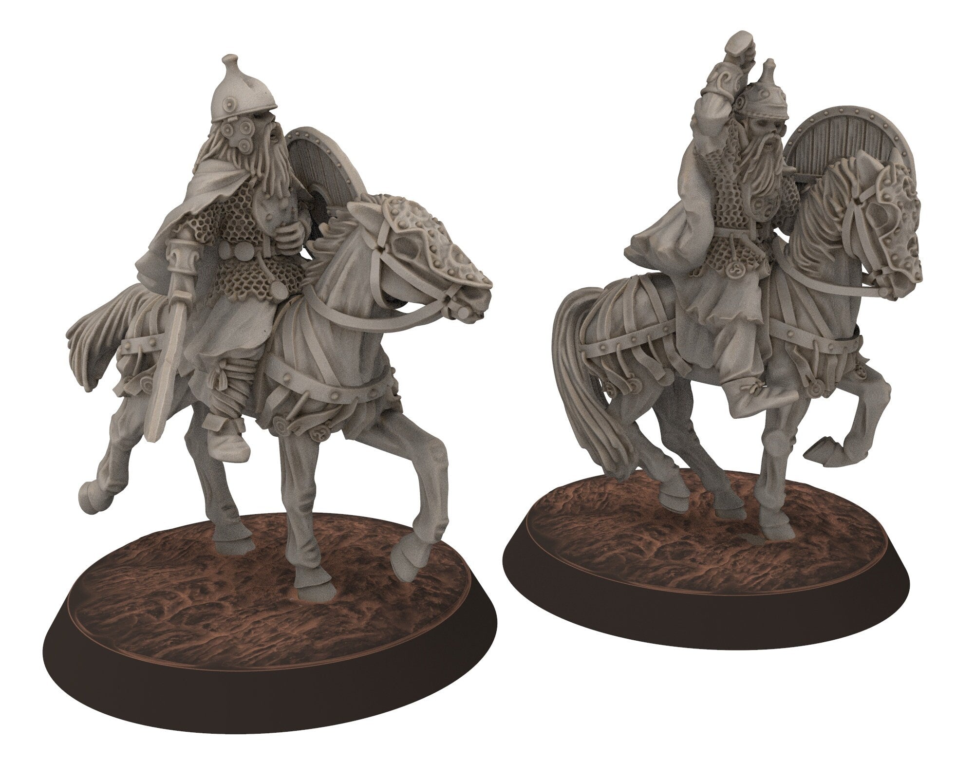 Undead Ghosts - King of Ghosty Gaul specters of the old war, under the mountain, miniatures for wargame D&D, LOTR...