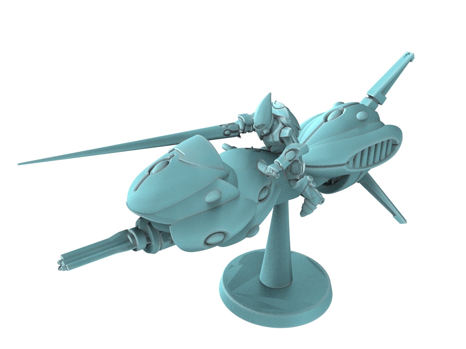 Space Elves - x3 Tech Elves Jetbike Lancers - Tech Elves Edge Miniatures, The Cursed Dimension