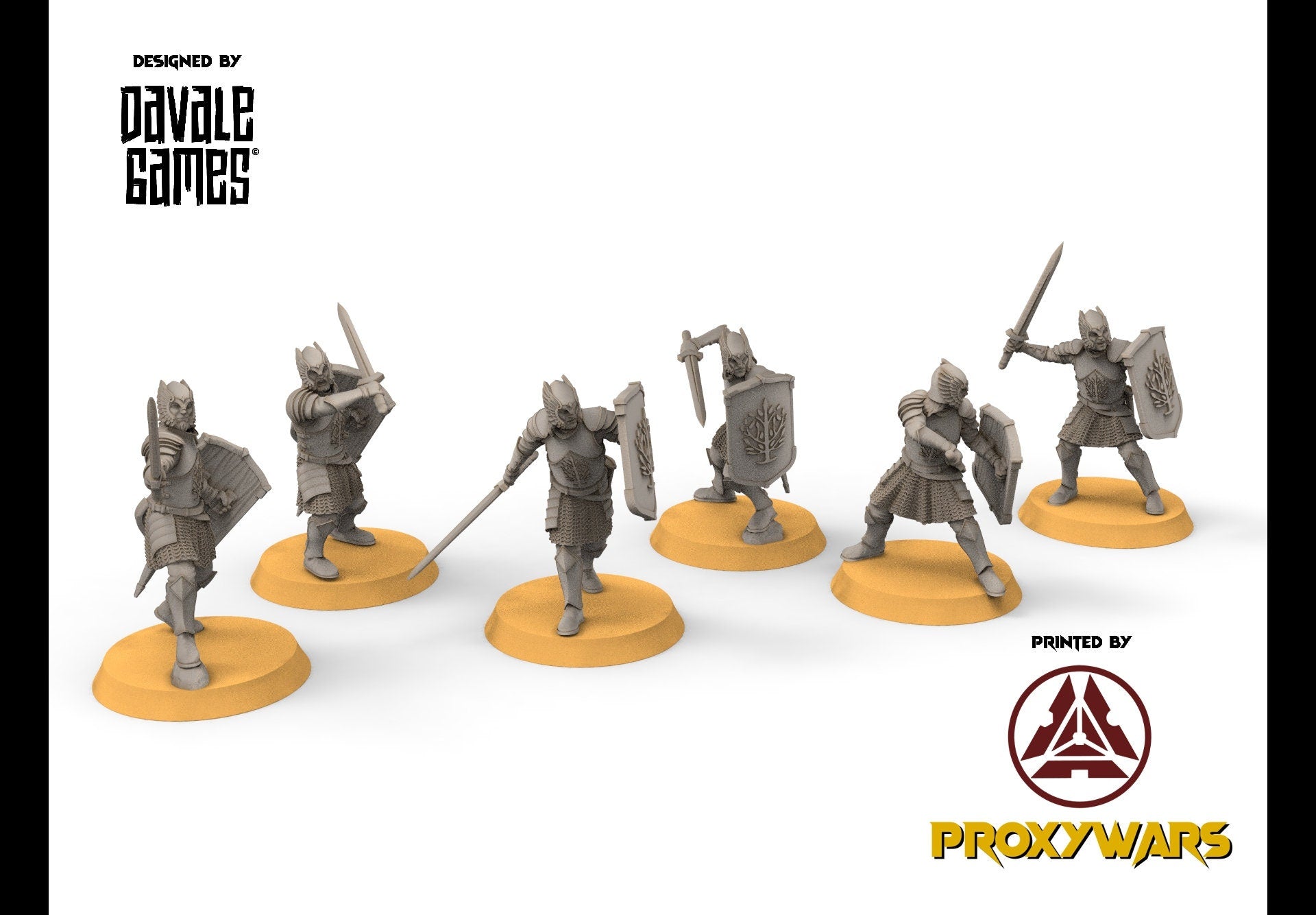 Ornor - Rangers of the North, Protectors of the Shire, Dune Din, Misty Mountains, Bowmen, Scouts miniatures for wargame D&D, Lotr...