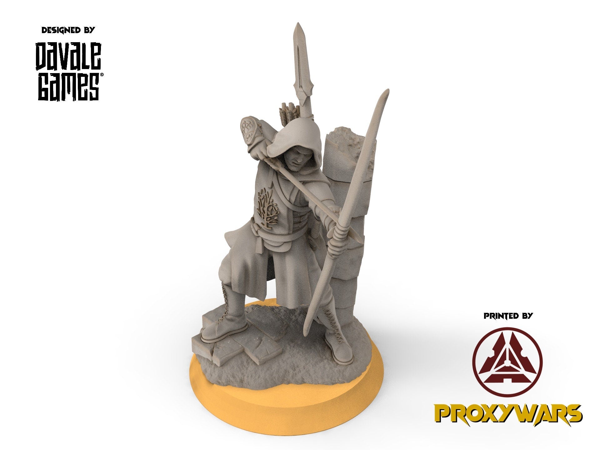 Gandor - Grey Castle Rangers, Protectors of the Shire, Dune Din, Bowmen, Scouts miniatures for wargame D&D, Lotr...