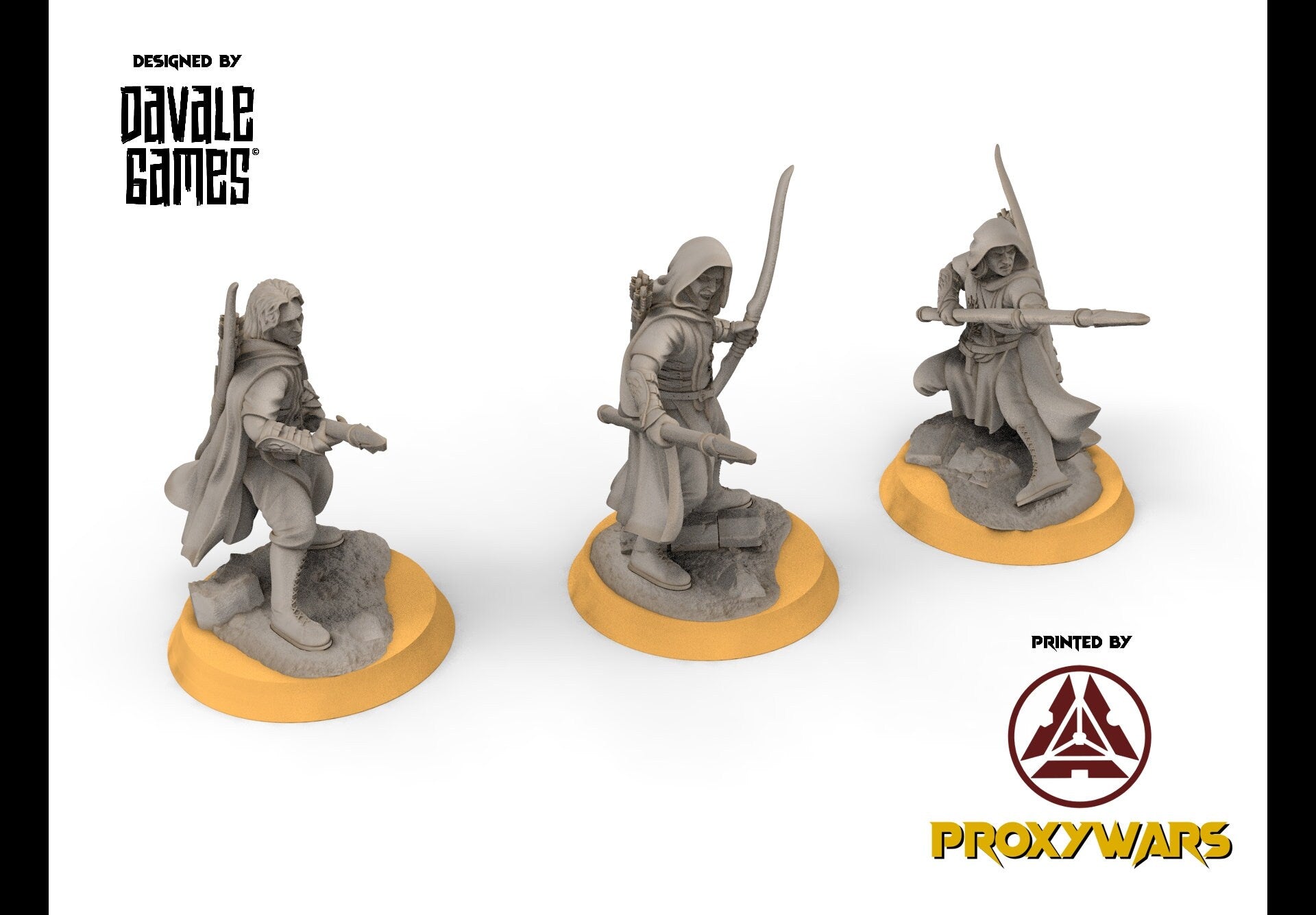 Ornor - Rangers of the North, Protectors of the Shire, Dune Din, Misty Mountains, Bowmen, Scouts miniatures for wargame D&D, Lotr...