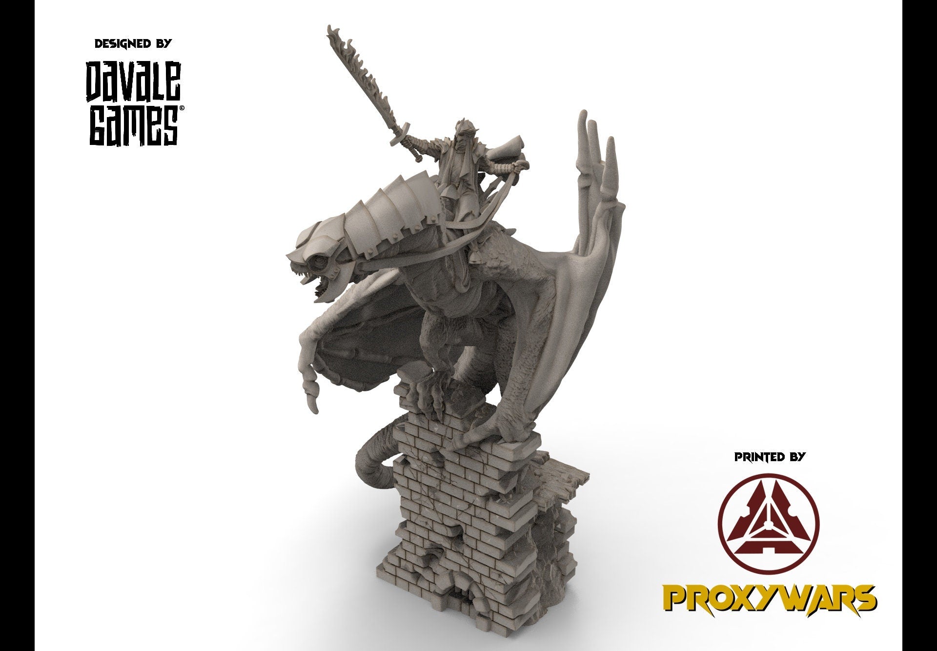 Orc horde - Mage mounted, Orc warriors warband, Middle rings miniatures pour wargame D&D, SDA...