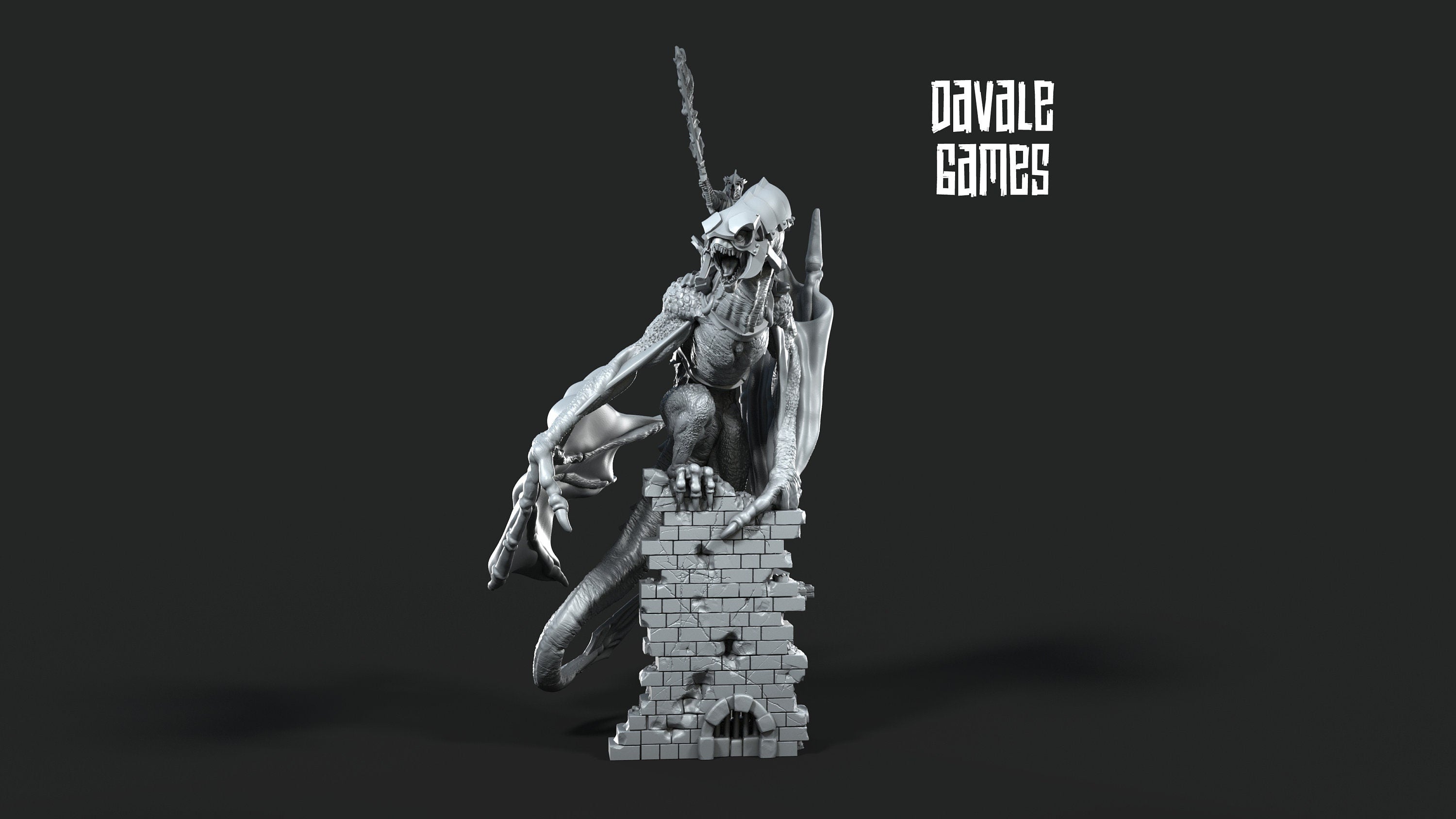 Orc horde - Mage mounted, Orc warriors warband, Middle rings miniatures pour wargame D&D, SDA...