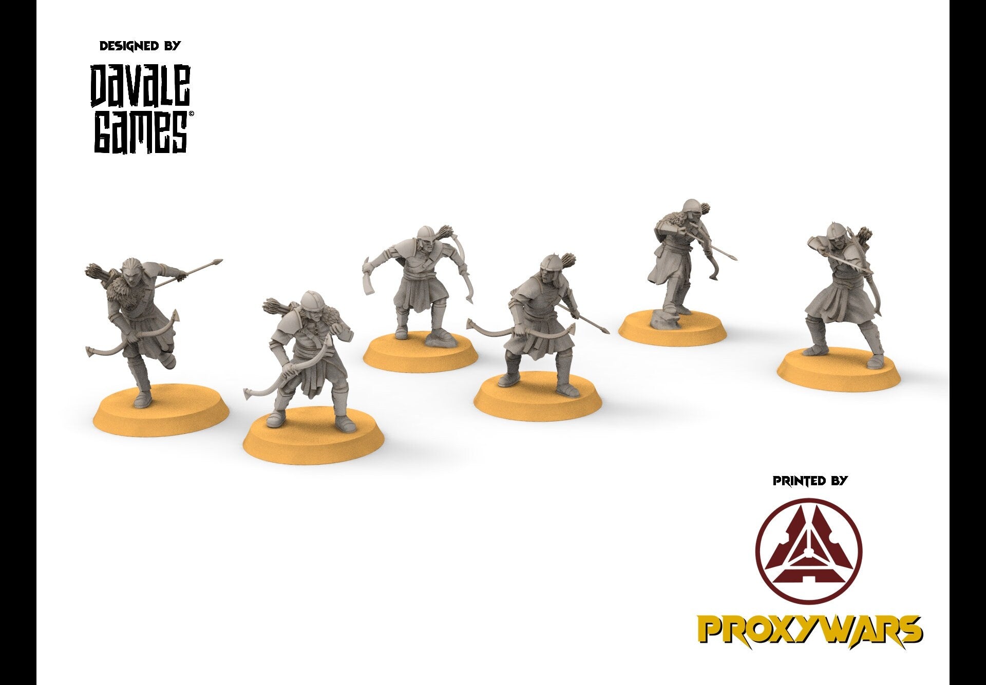 Orc horde - Super orcs spearmen, Orc warriors warband, Middle rings miniatures pour wargame D&D, SDA...