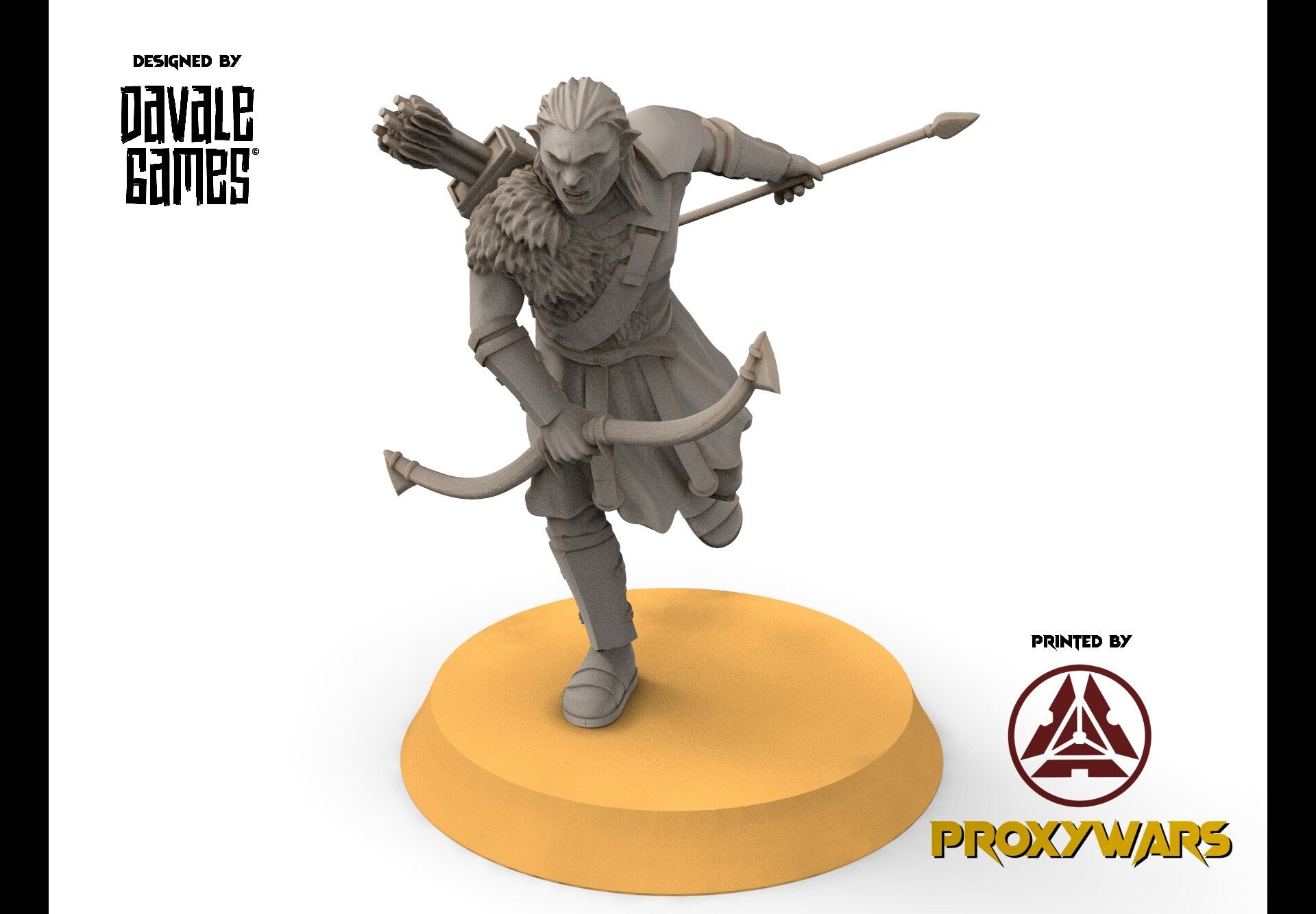 Orc horde - Super orcs spearmen, Orc warriors warband, Middle rings miniatures pour wargame D&D, SDA...