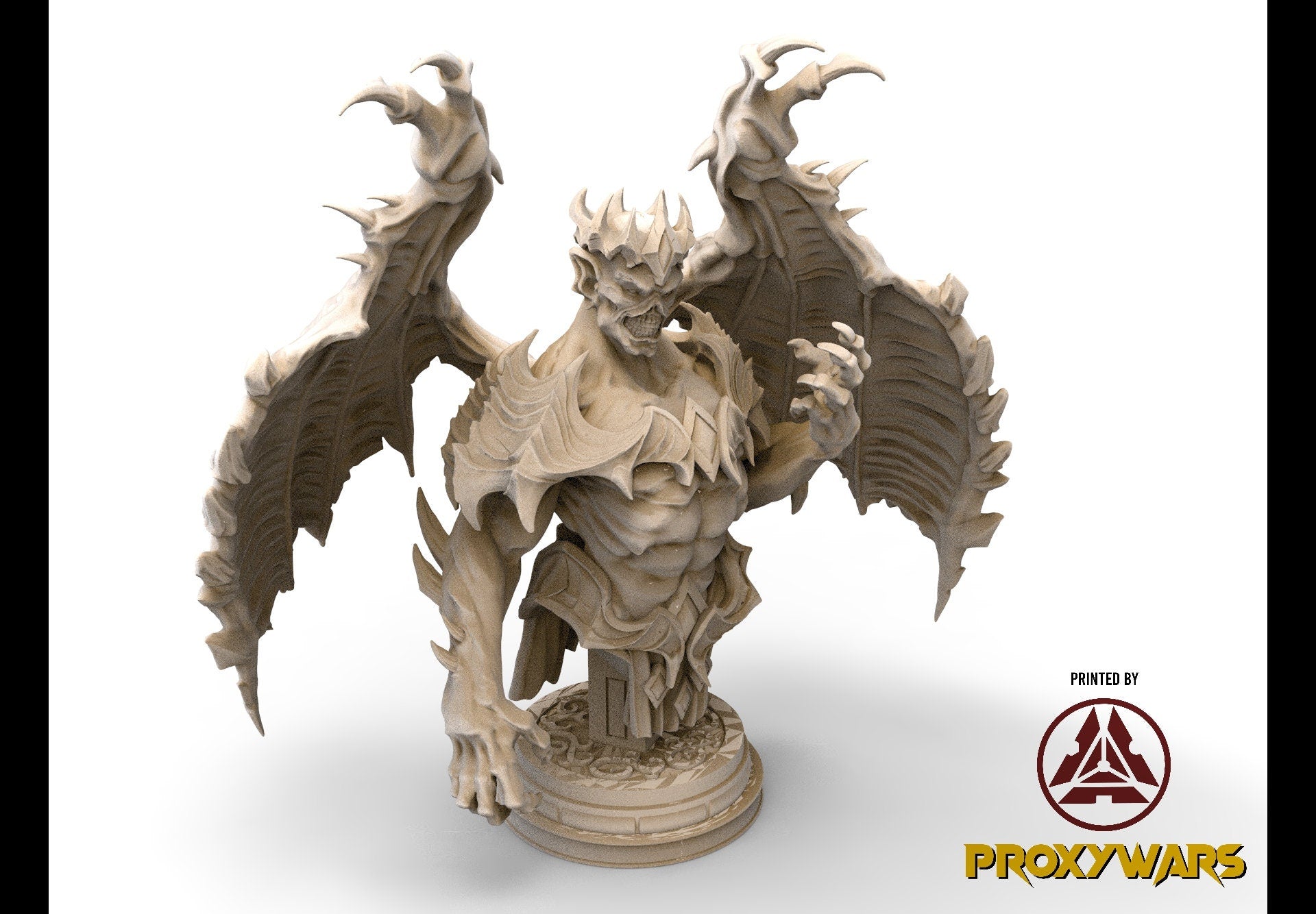 The Spectral Reckoning - Bust - Mathenas, Gargoyle King 75mm, Flesh of Gods, for Wargames, Dungeons & Dragons TTRPG