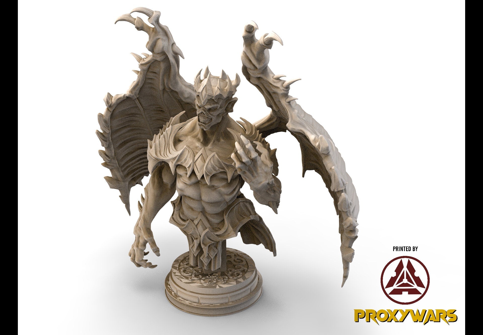 The Spectral Reckoning - Bust - Mathenas, Gargoyle King 75mm, Flesh of Gods, for Wargames, Dungeons & Dragons TTRPG