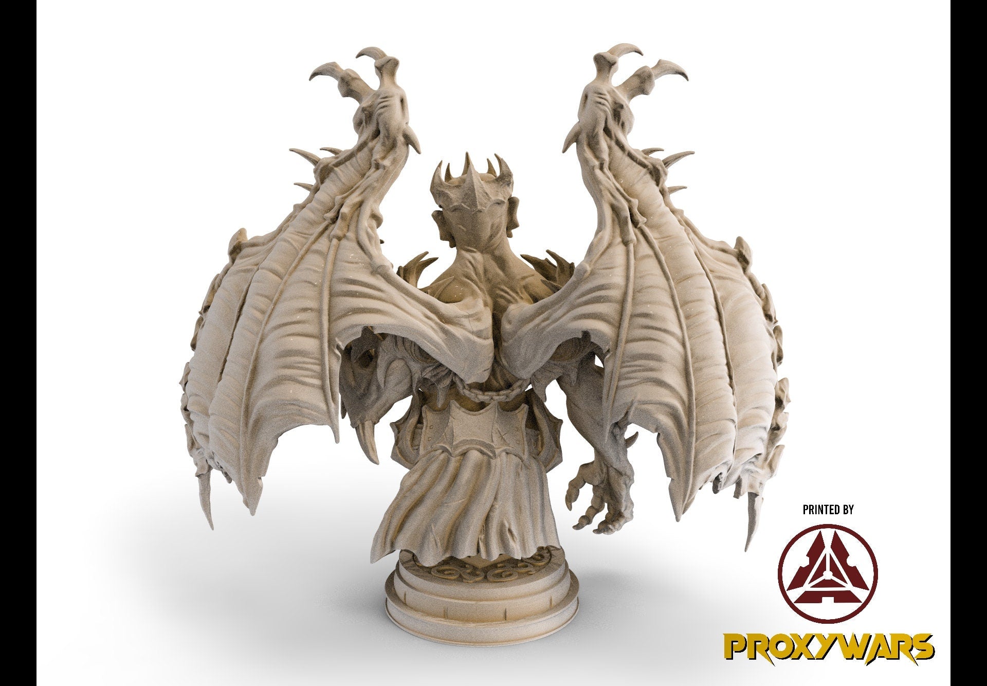 The Spectral Reckoning - Bust - Mathenas, Gargoyle King 75mm, Flesh of Gods, for Wargames, Dungeons & Dragons TTRPG