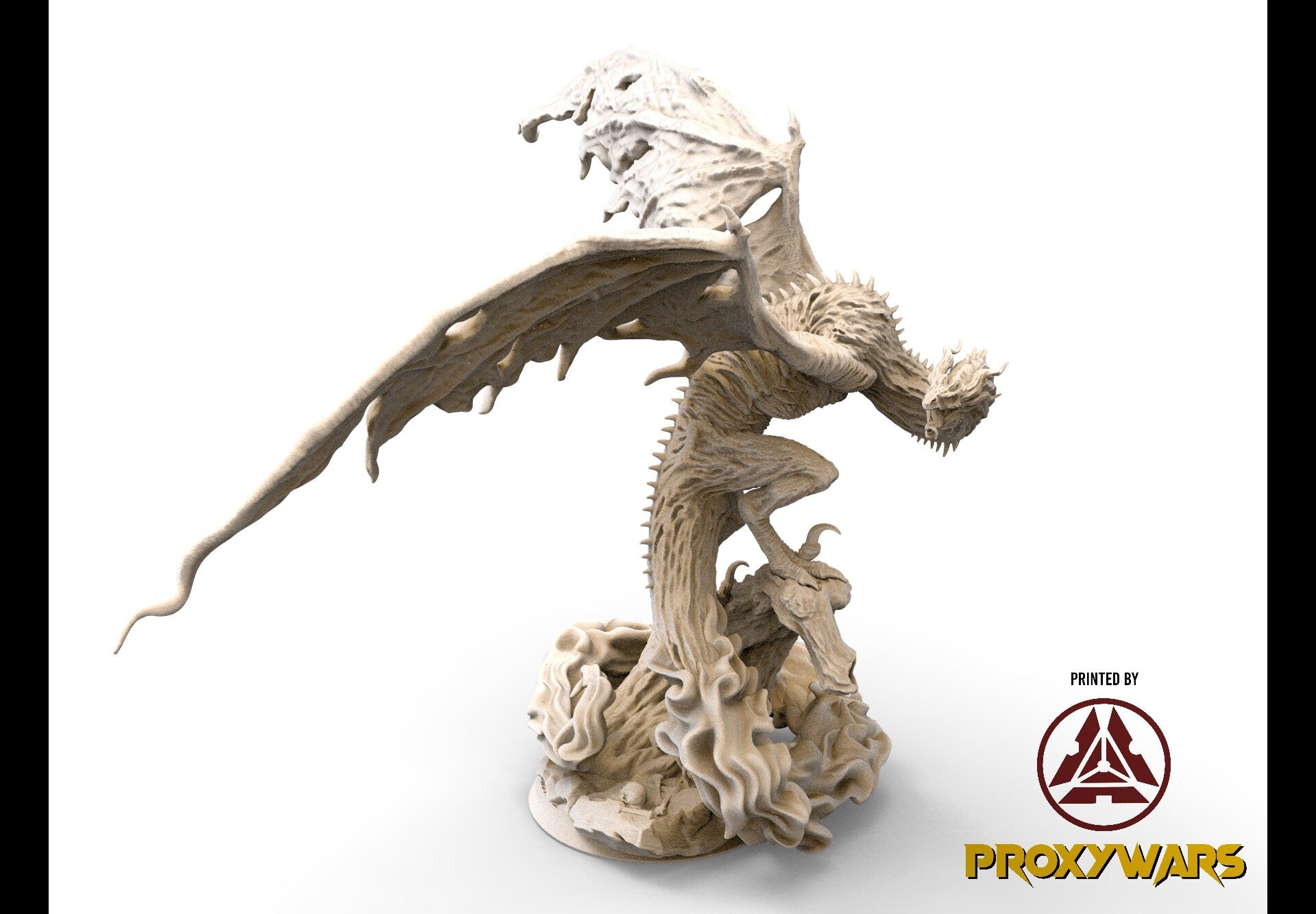 The Spectral Reckoning - Enemy - Phantom Dragon (Large - 50 mm), Flesh of Gods, for Wargames, Dungeons & Dragons TTRPG