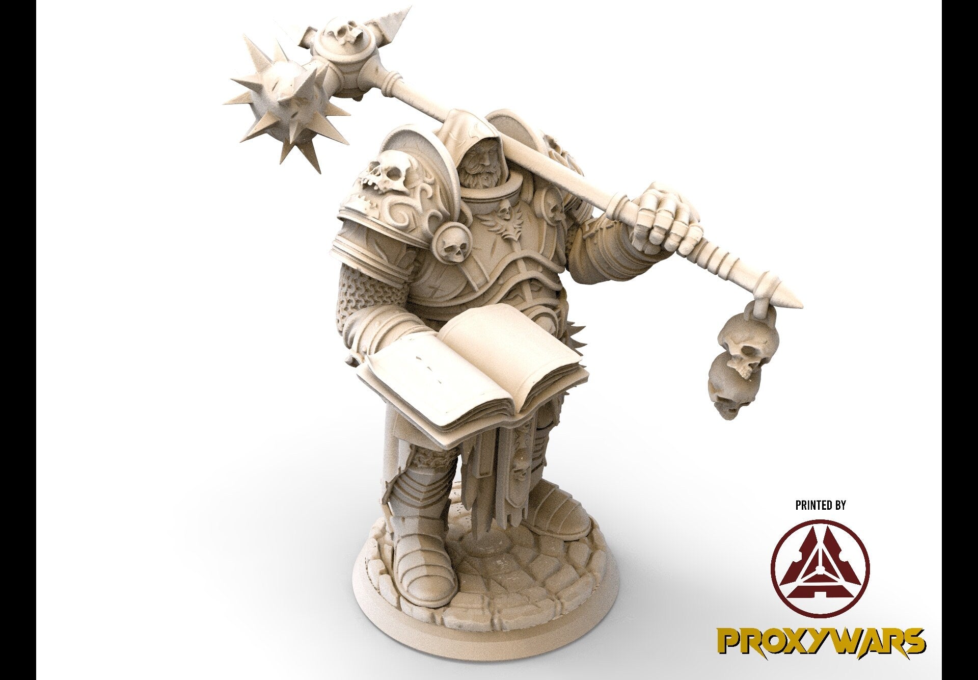 The Spectral Reckoning - Hero - 75mm Mathenas, Gargoyle King V1, Flesh of Gods, for Wargames, Dungeons & Dragons TTRPG