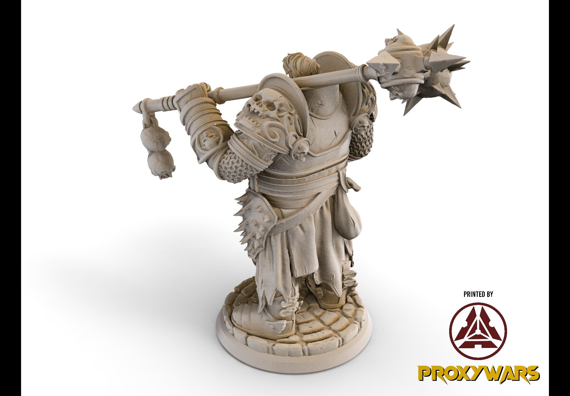 The Spectral Reckoning - Hero - 75mm Mathenas, Gargoyle King V1, Flesh of Gods, for Wargames, Dungeons & Dragons TTRPG