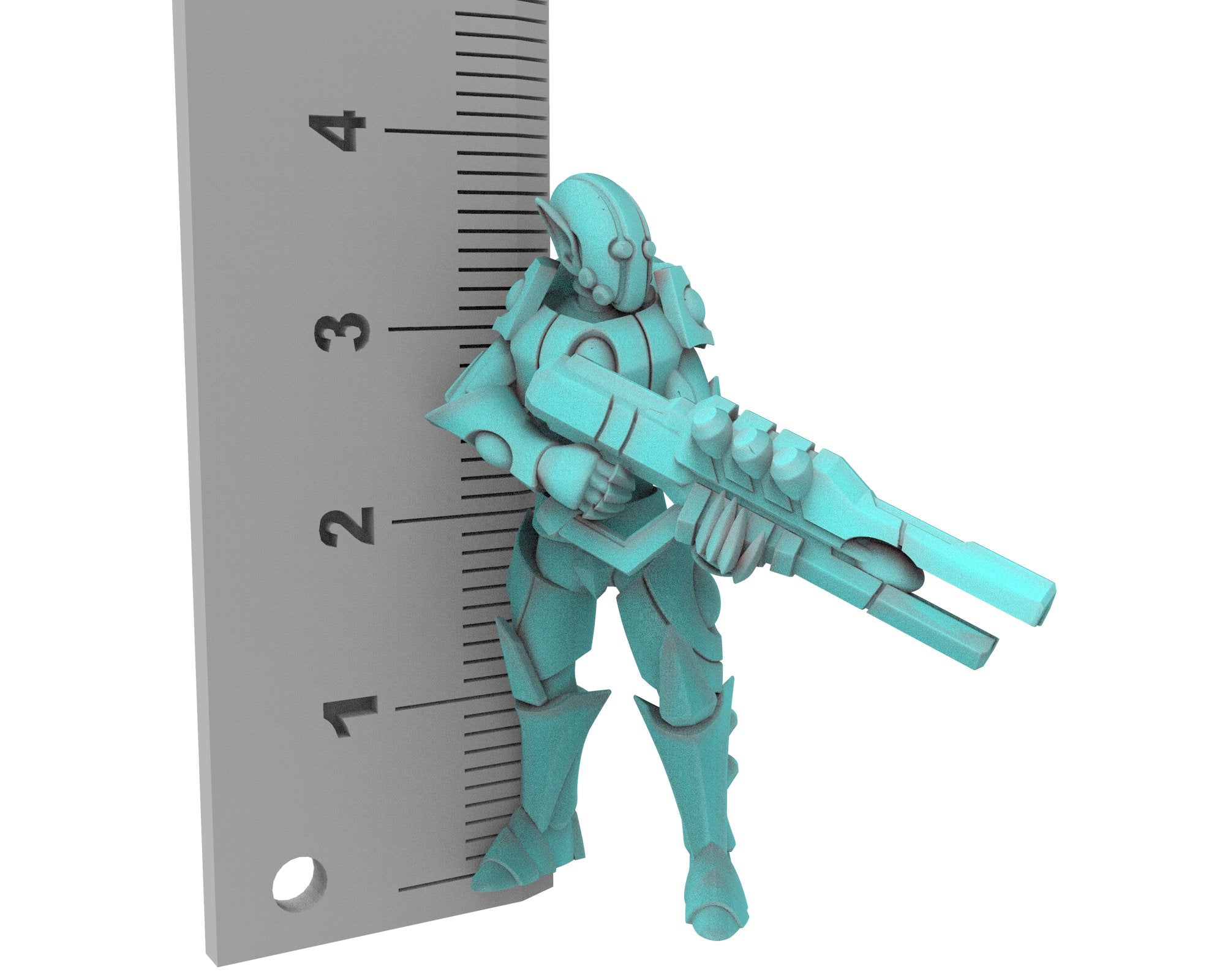 Space Elves - x3 MobileSuit modular miniature - Tech Elves Edge Miniatures, The Cursed Dimension