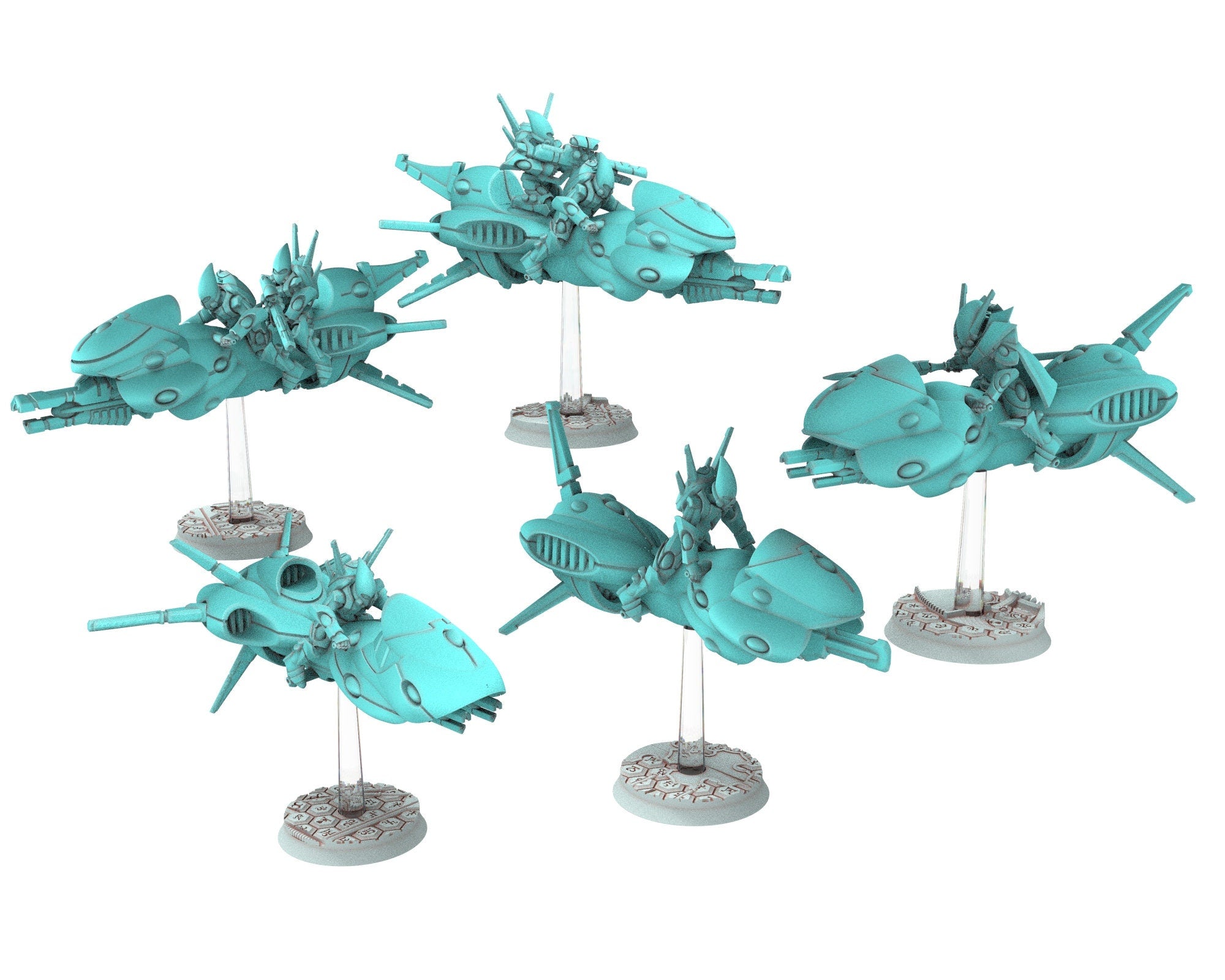 Space Elves - Motojet modular miniature - Tech Elves Edge Miniatures, The Cursed Dimension