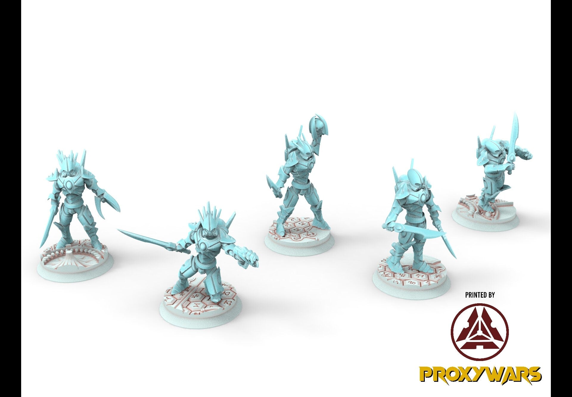 Space Elves - x3 Mobile Suits - Tech Elves Edge Miniatures, The Cursed Dimension