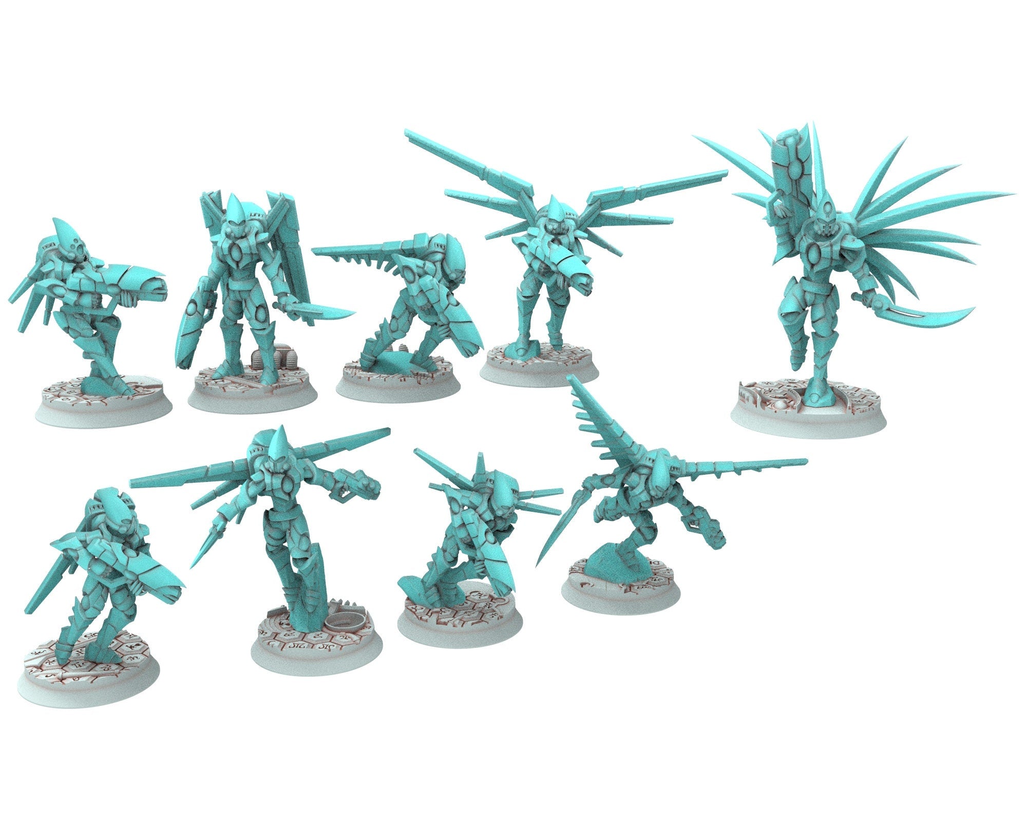 Space Elves - Flying Boss modular miniature - Tech Elves Edge Miniatures, The Cursed Dimension