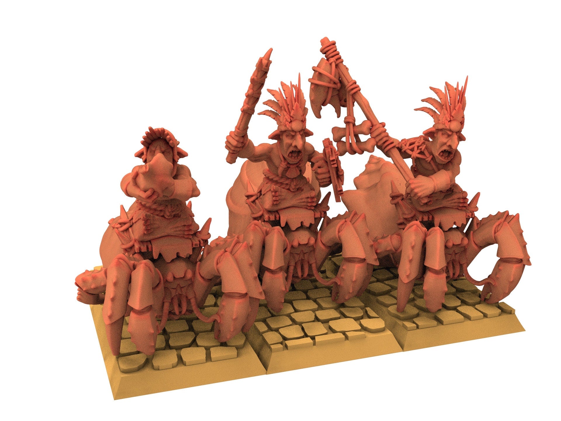 Orc & Goblin - x1 Coast Goblins On Big Crab, utilisables pour Oldhammer, king of wars, 9th age