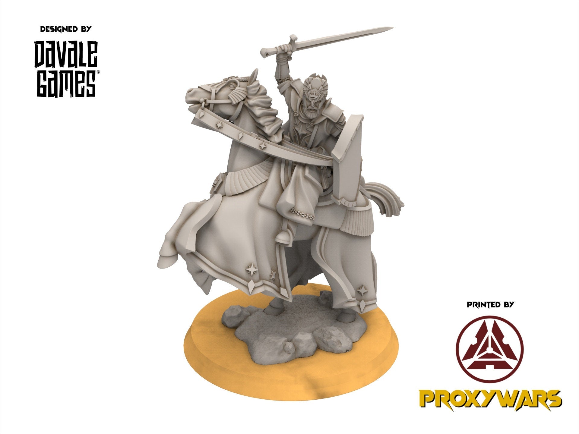 Gandor - High Human King, minis for wargame D&D, SDA...