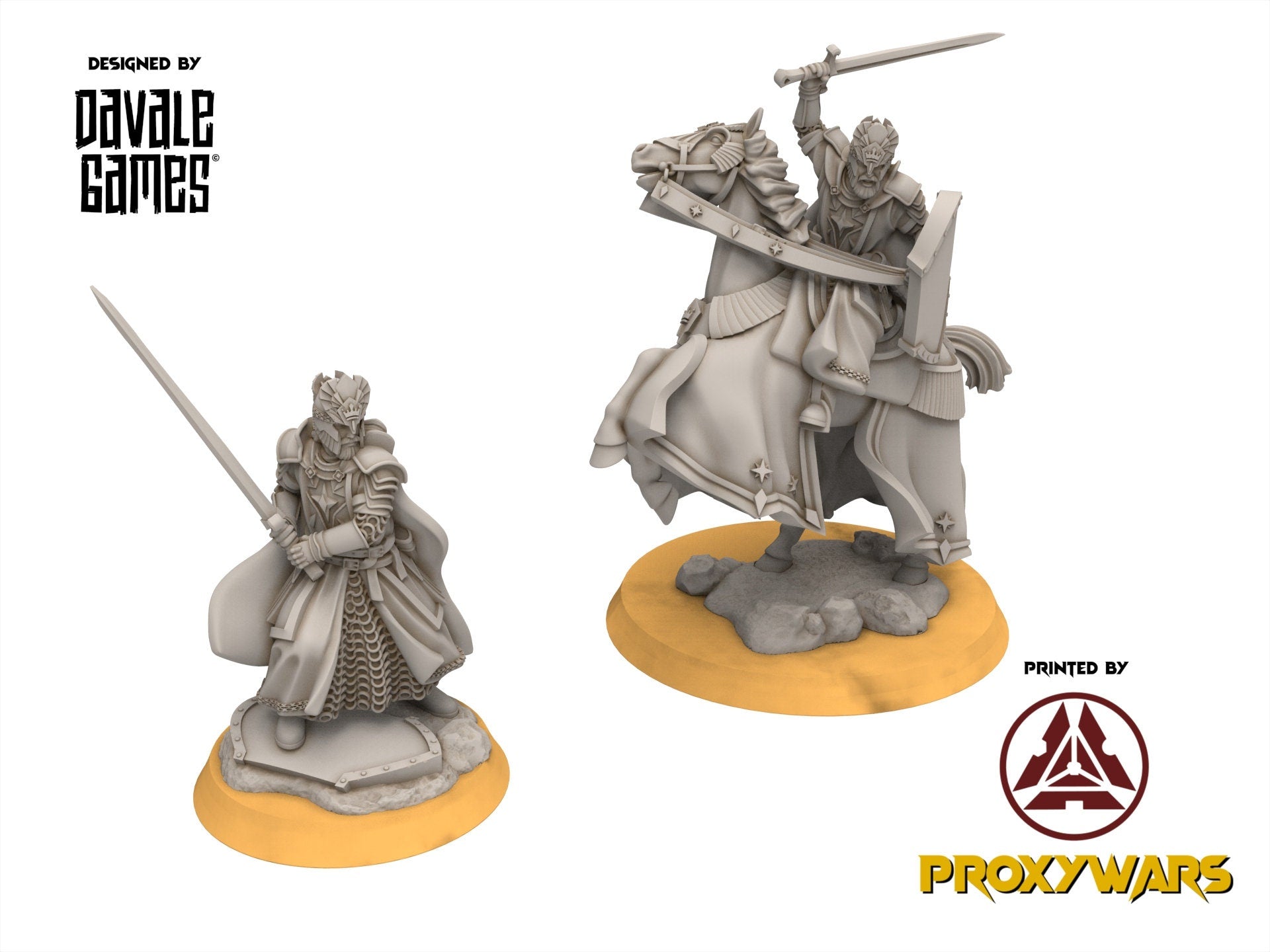 Gandor - High Human King, minis for wargame D&D, SDA...