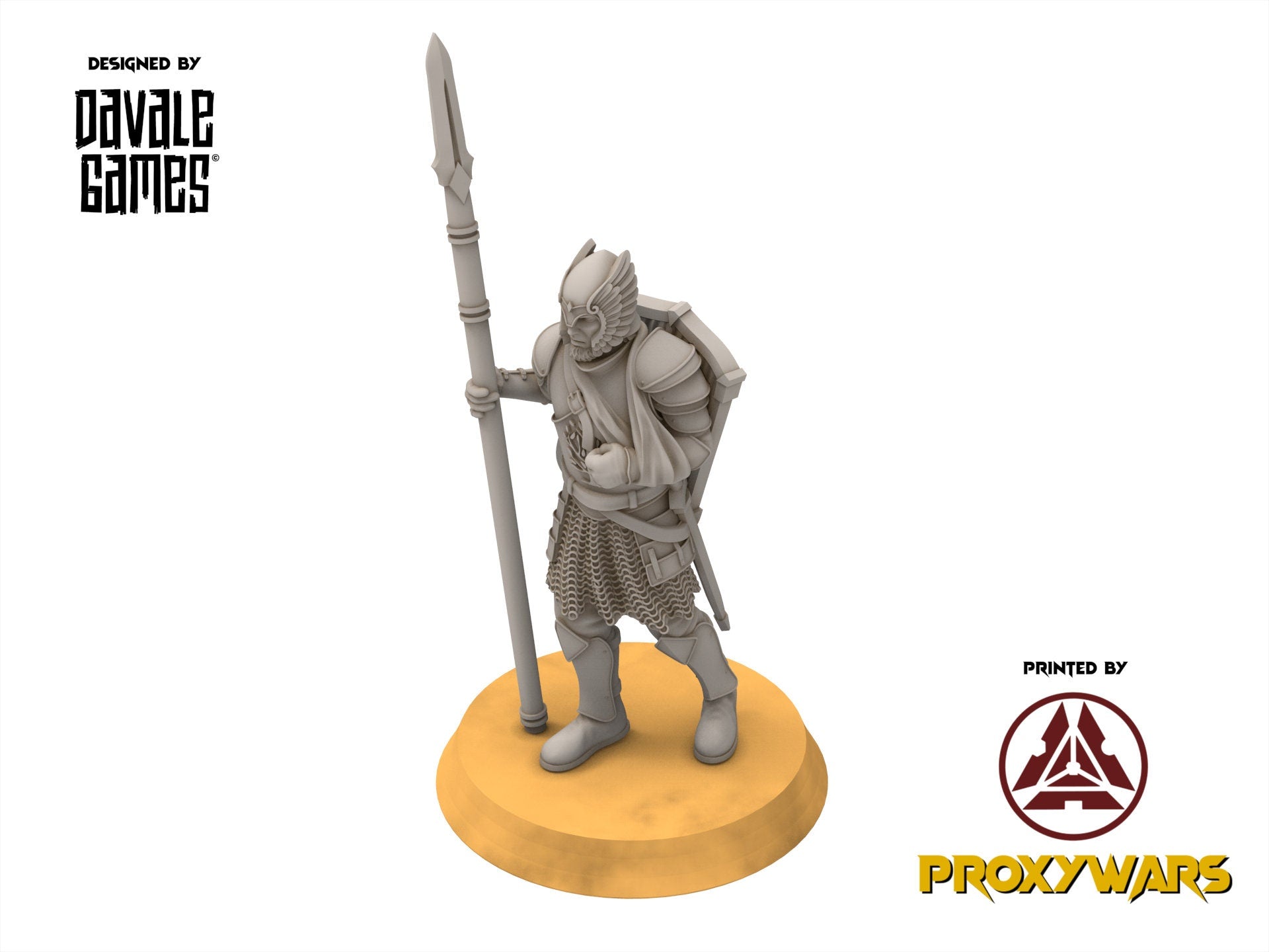 Gandor - Wounded Grey Castle Warriors - Fantasy, davale games, for Wargames, Pathfinder, Dungeons & Dragons