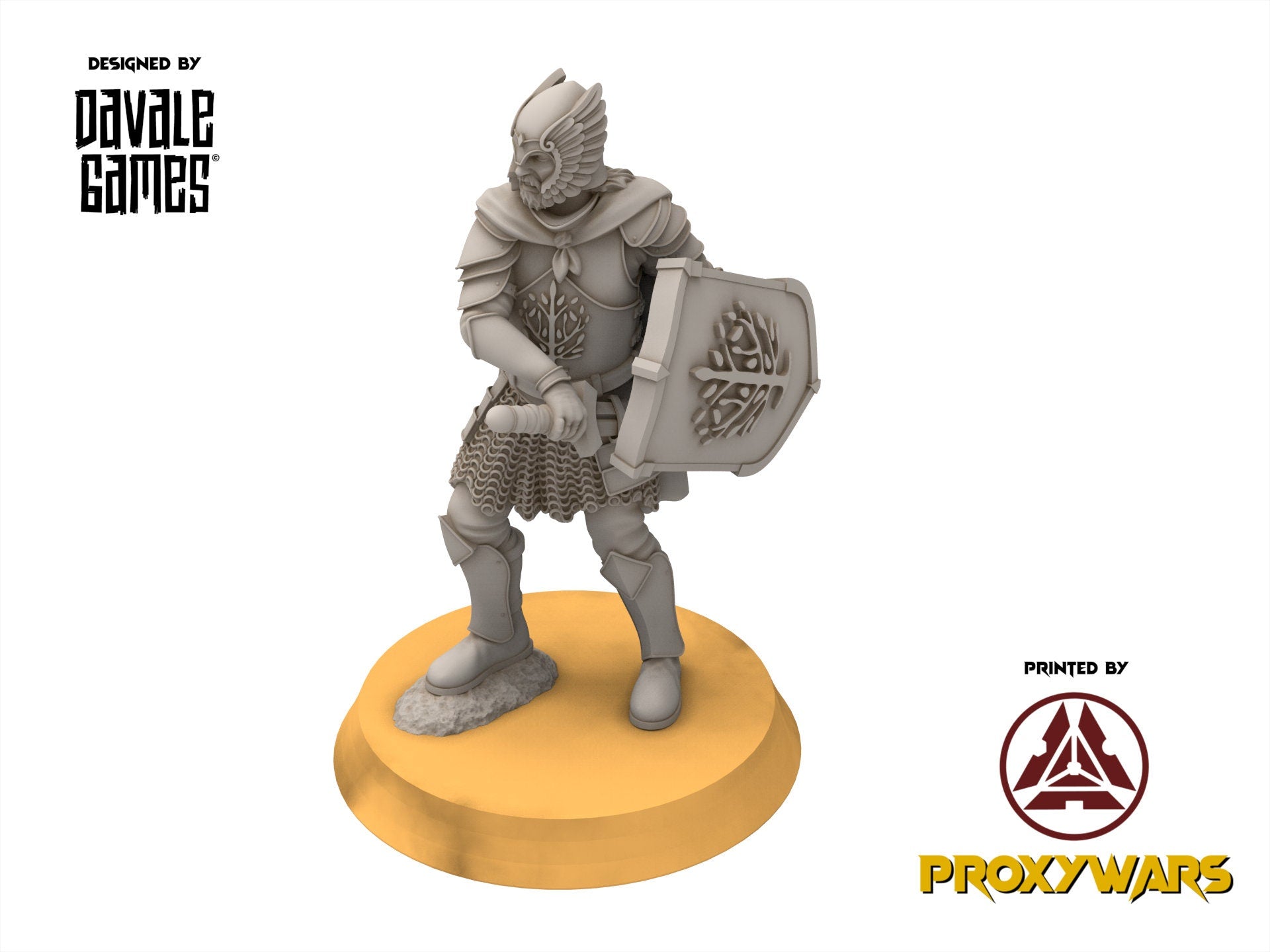 Gandor - Wounded Grey Castle Warriors - Fantasy, davale games, for Wargames, Pathfinder, Dungeons & Dragons