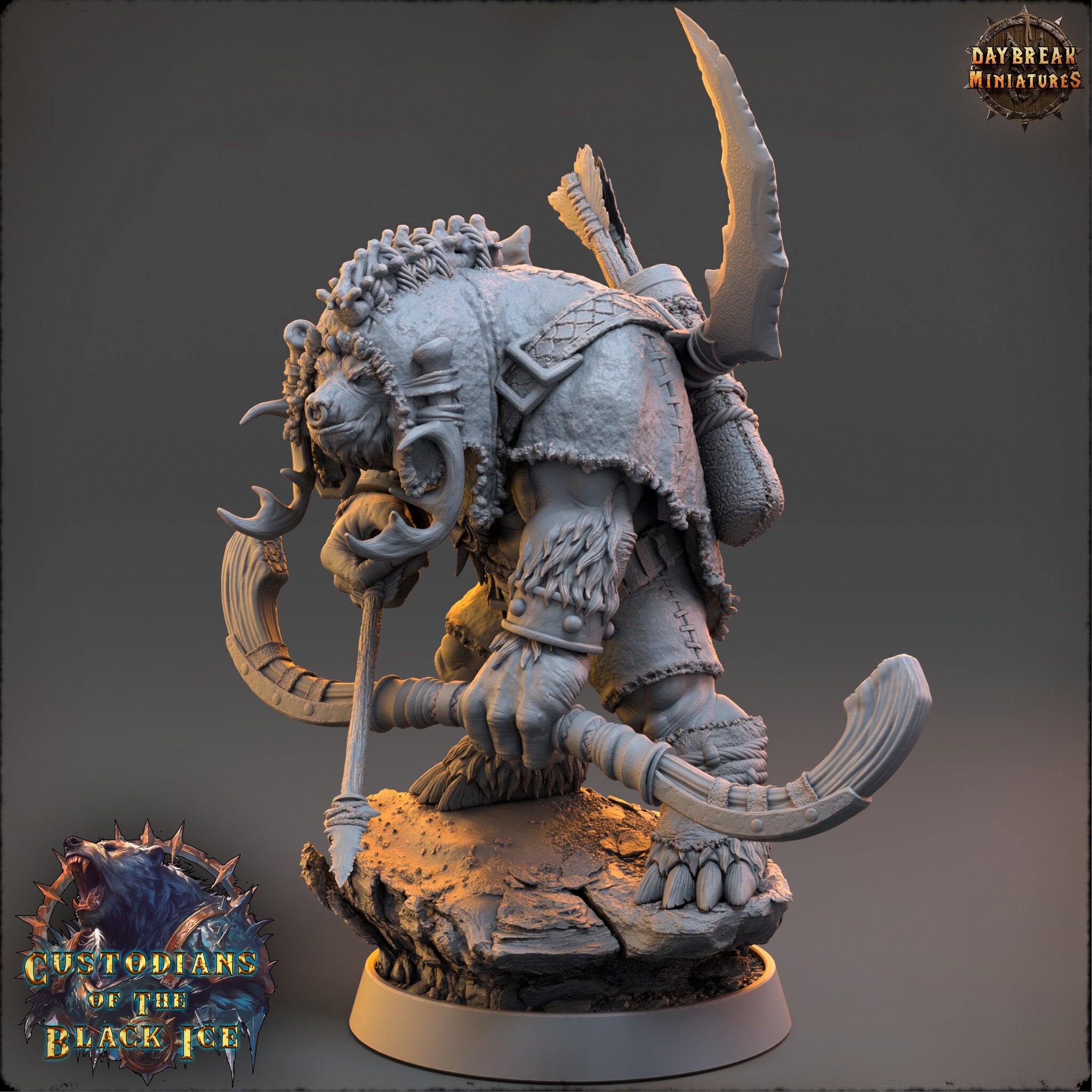 Custodians of The Black Ice - Sharp Eye Gleeber, quest for glory, DayBreak Miniatures, for Wargames, Dungeons & Dragons TTRPG