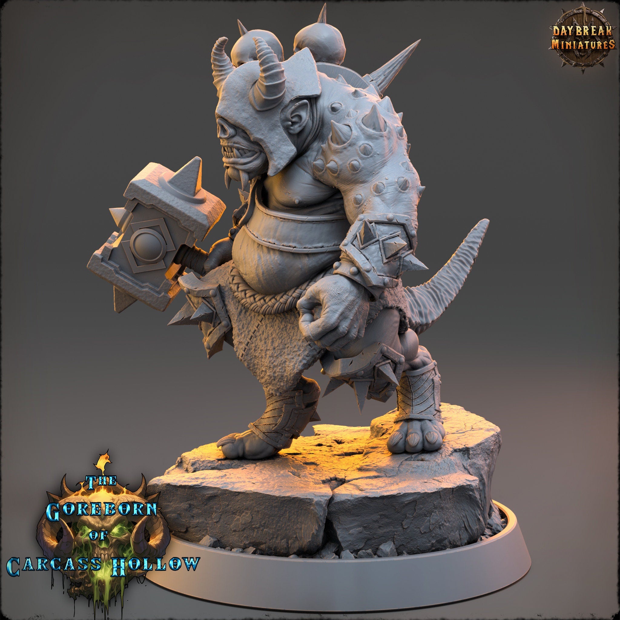The Goreborn of Carcass Hollow - Bone Grotto, quest for glory, DayBreak Miniatures, for Wargames, Dungeons & Dragons TTRPG