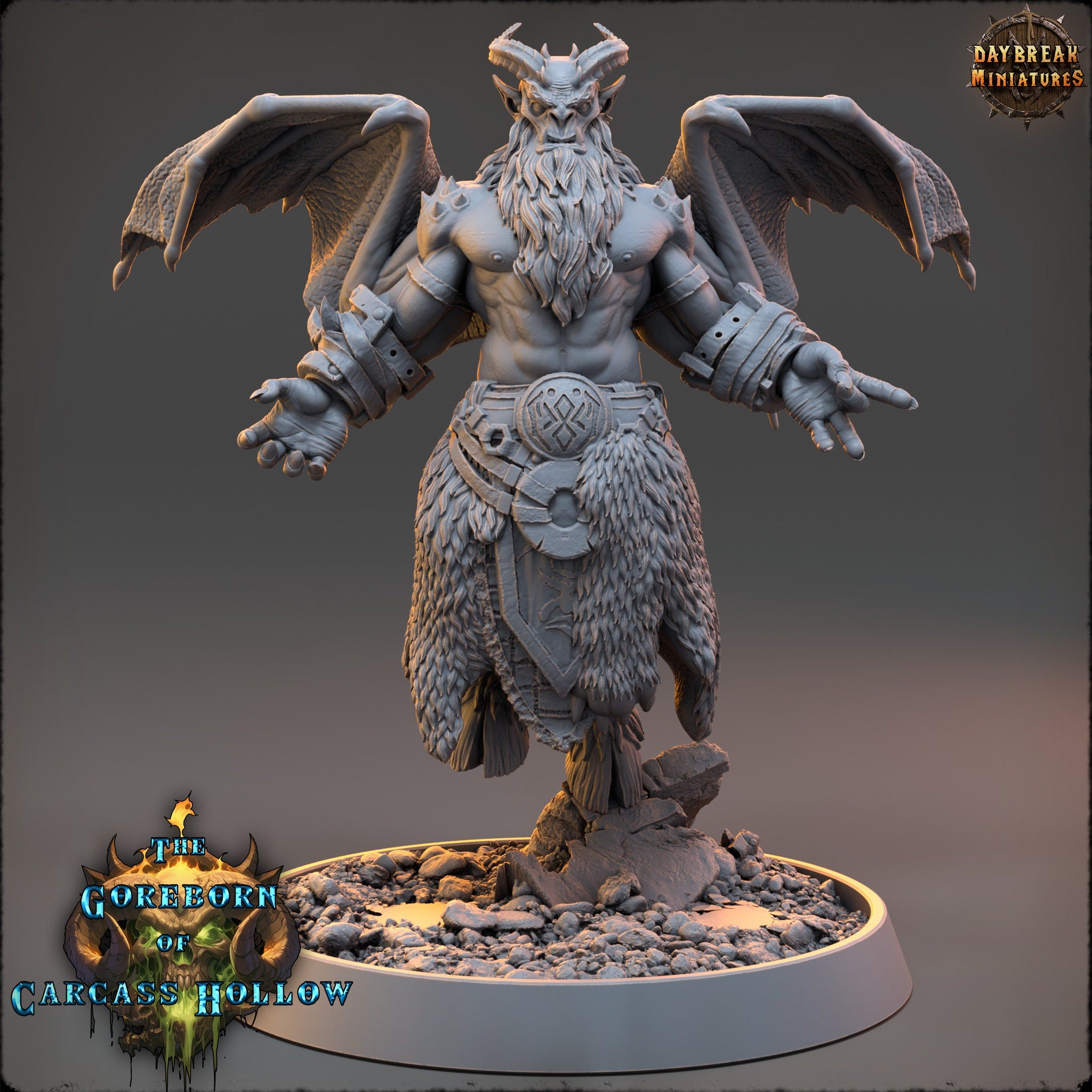 The Goreborn of Carcass Hollow - Torgash Nihil, quest for glory, DayBreak Miniatures, for Wargames, Dungeons & Dragons TTRPG