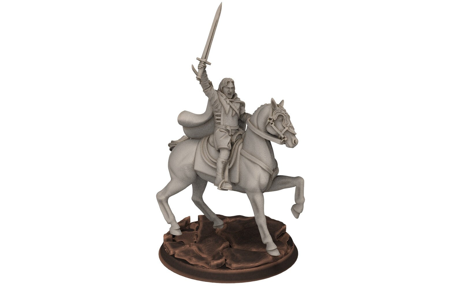 Ornor - Captain ft and mtd of the Grey Castle, Protectors of the Shire, Dune Din, Bowmen, Scouts miniatures for wargame D&D, Lotr...