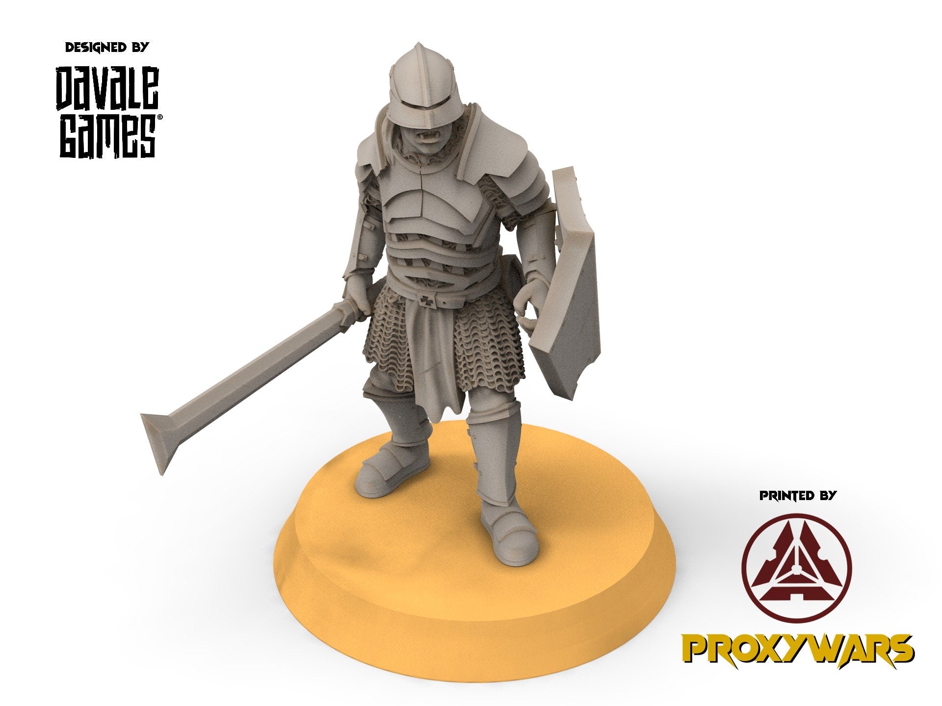 Orc horde - x10 Blood Handed Orc On Foot With Shield and Sword, Orc warriors warband, Davale, Middle rings miniatures pour wargame D&D, SDA.