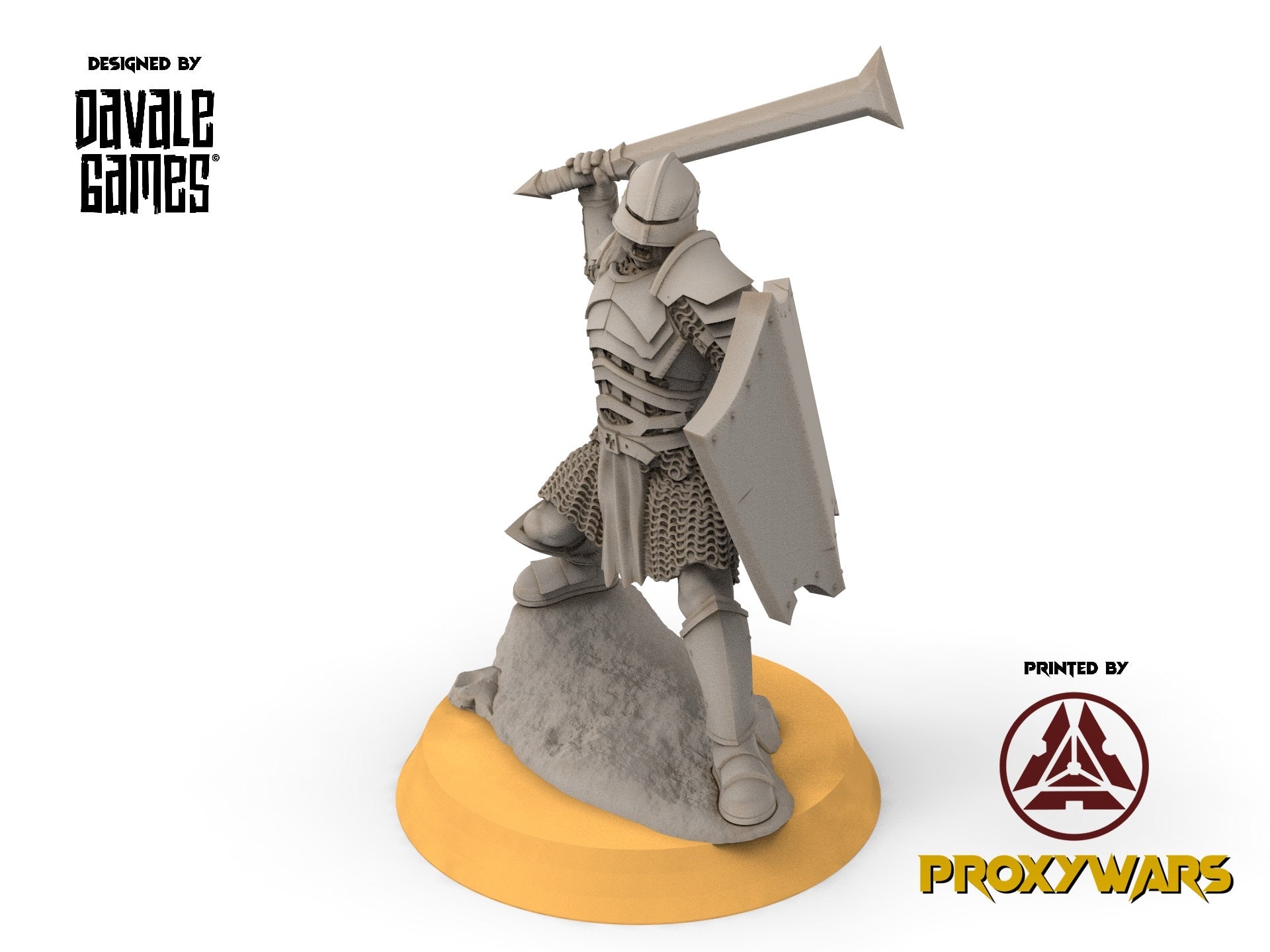 Orc horde - x10 Blood Handed Orc On Foot With Shield and Sword, Orc warriors warband, Davale, Middle rings miniatures pour wargame D&D, SDA.