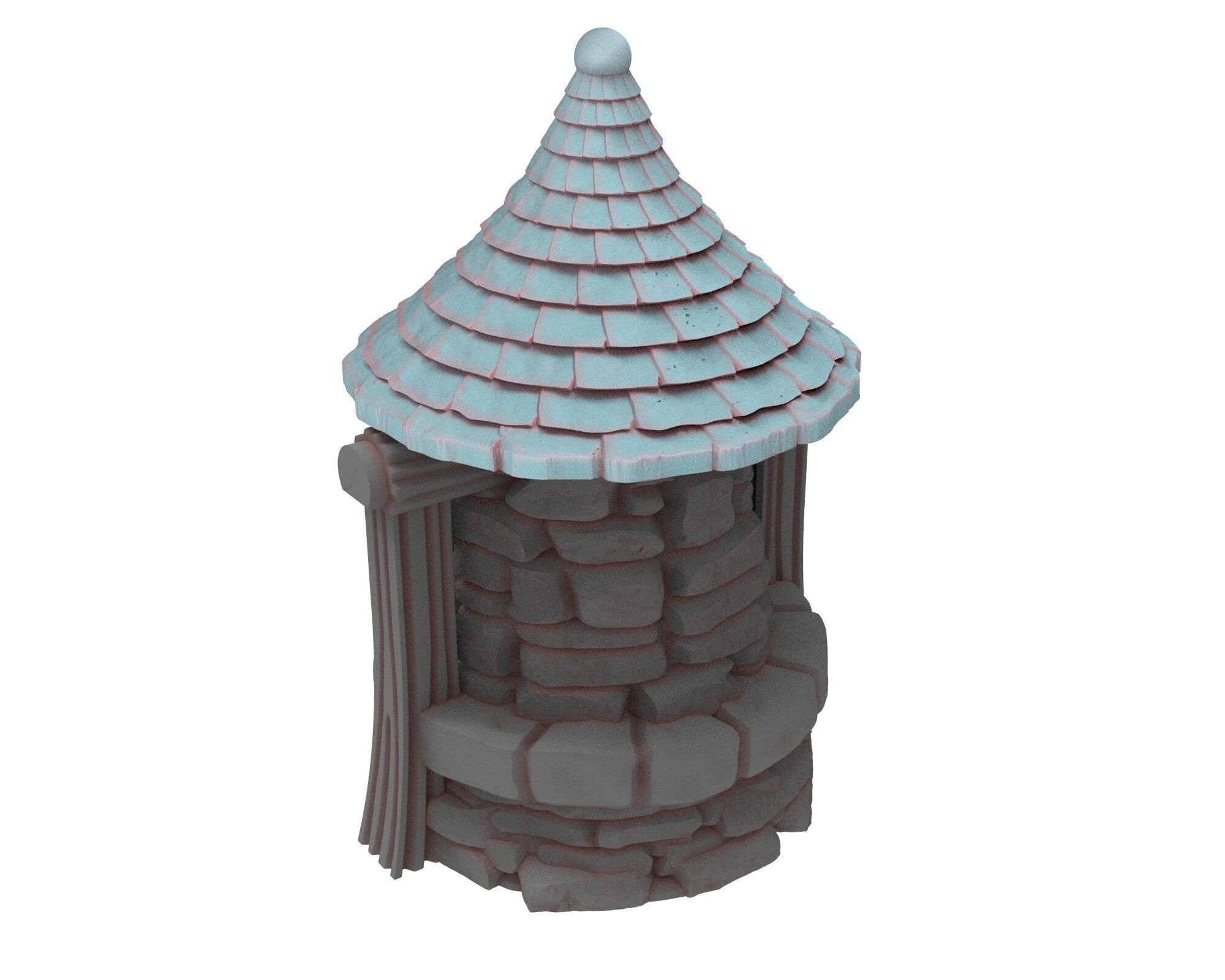 Medieval Town scenery building - Prop - PLA for Oldworld, Dungeon & Dragons, Frostgrave, Age of fantasy battle skirmish wargame