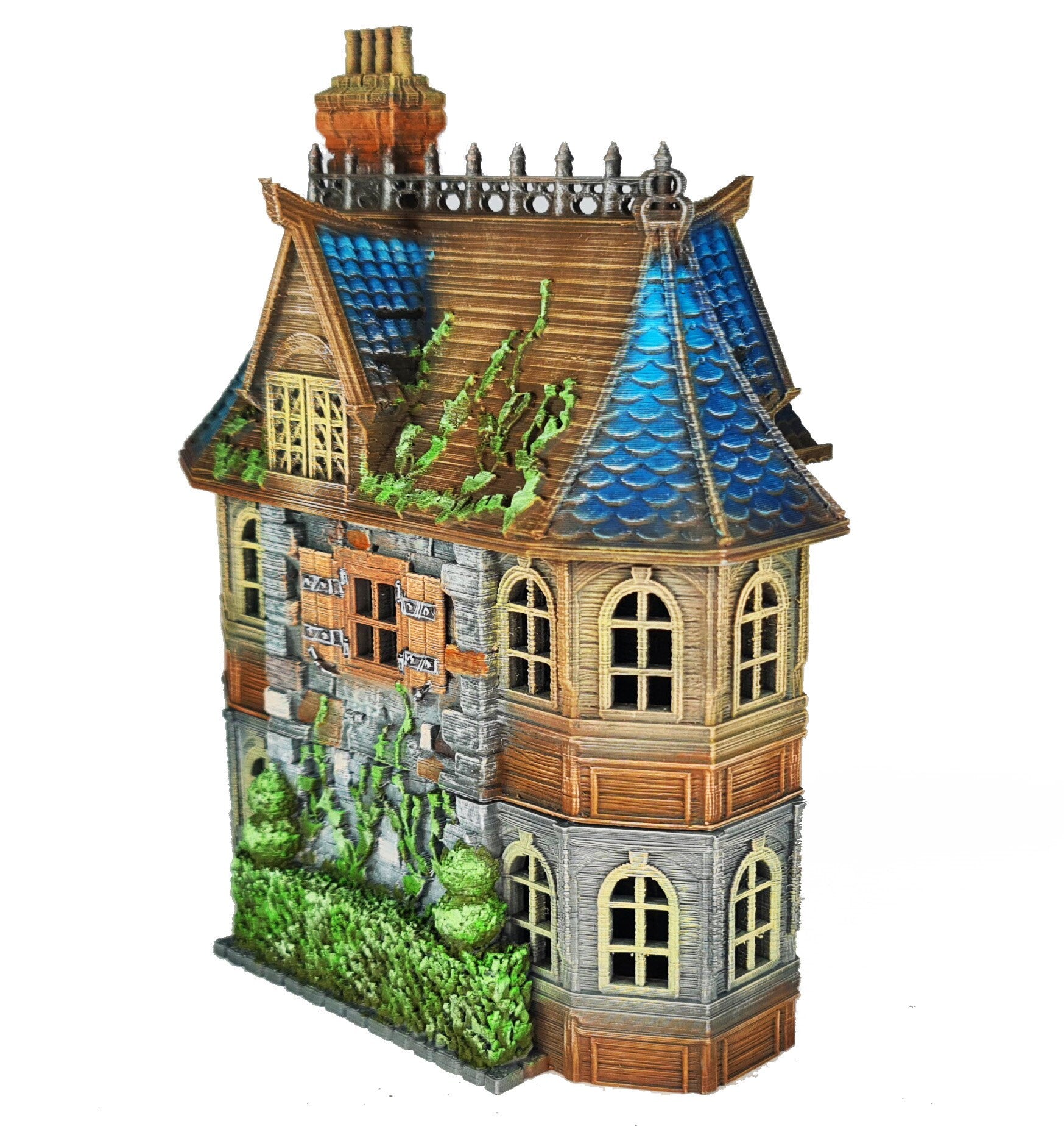 Medieval Town scenery building - Cherrybrook Manor - PLA for Oldworld, Dungeon & Dragons, Frostgrave, Age of fantasy battle skirmish wargame