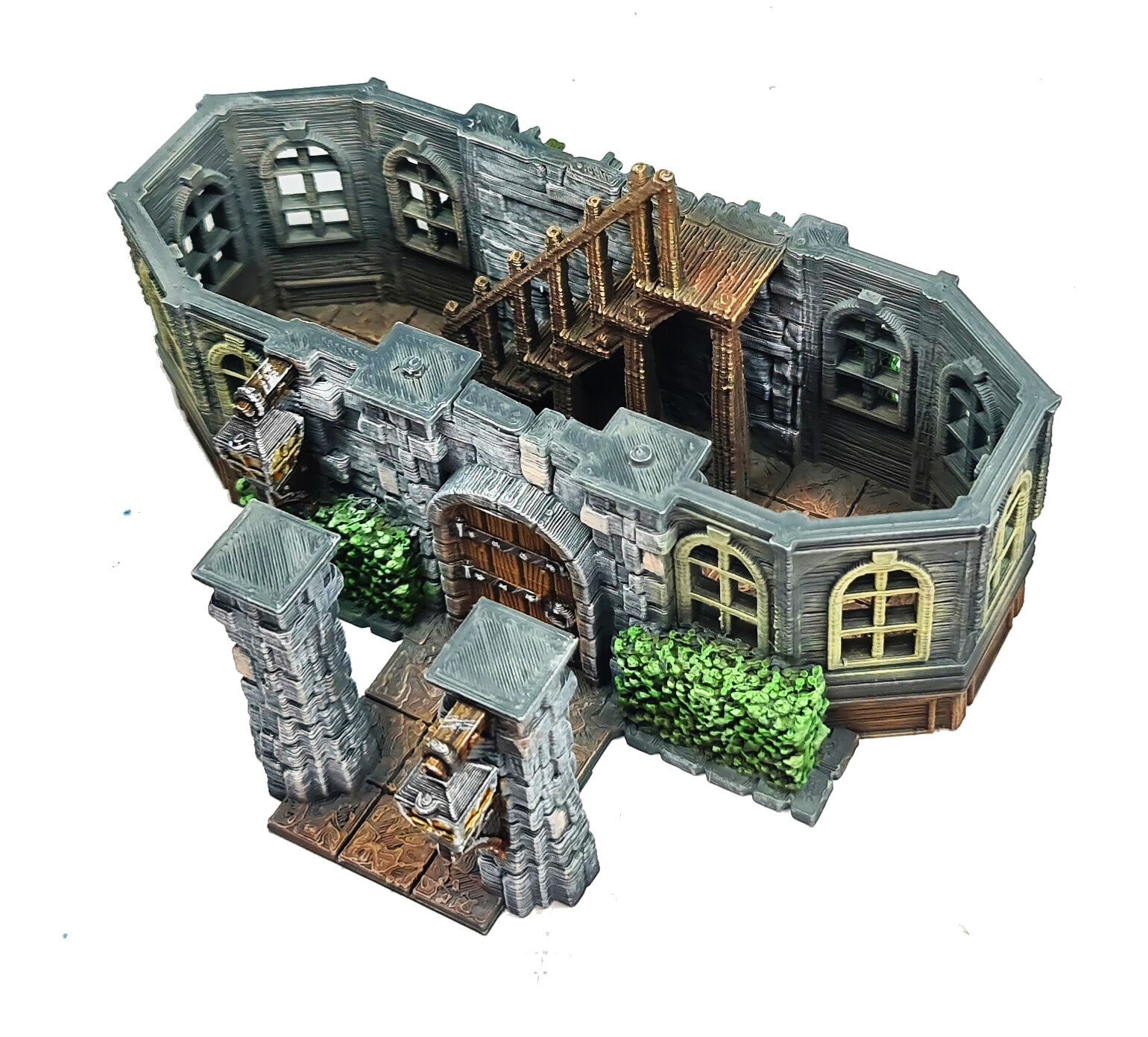 Medieval Town scenery building - Cherrybrook Manor - PLA for Oldworld, Dungeon & Dragons, Frostgrave, Age of fantasy battle skirmish wargame